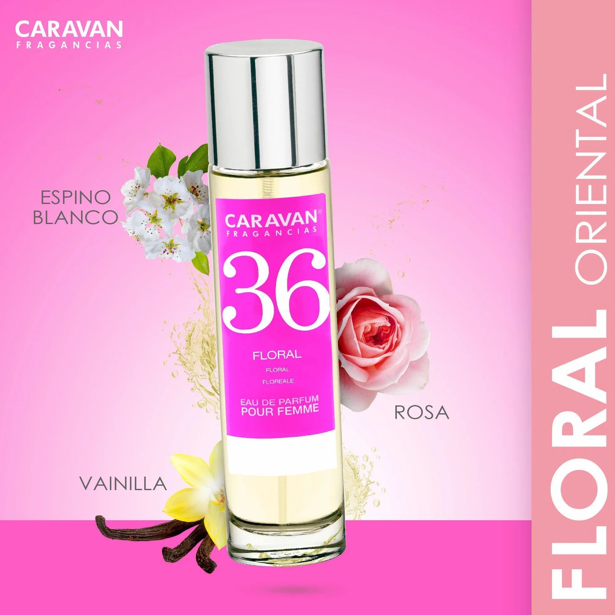 Caravan Perfume de Mujer Nº5 150 ml + Set 10 Viales Fragancias Femeninas
