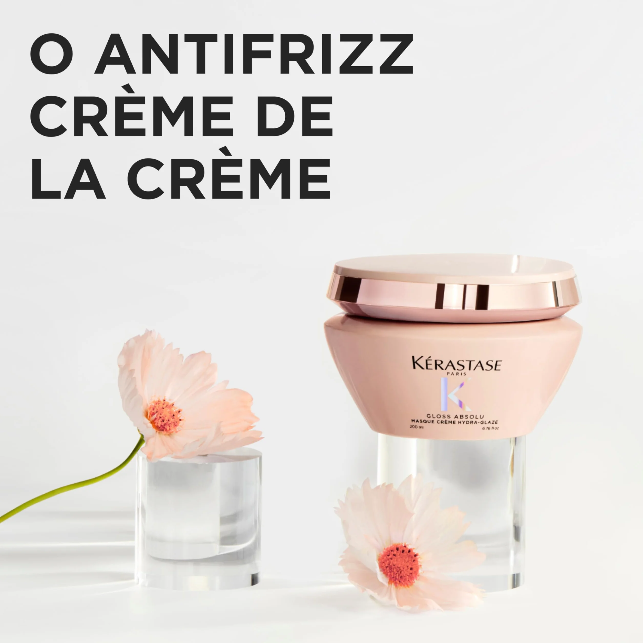 Kérastase Gloss Absolu Masque Crème Hydra-Glaze Mascarilla Cabello Encrespado 200 ml