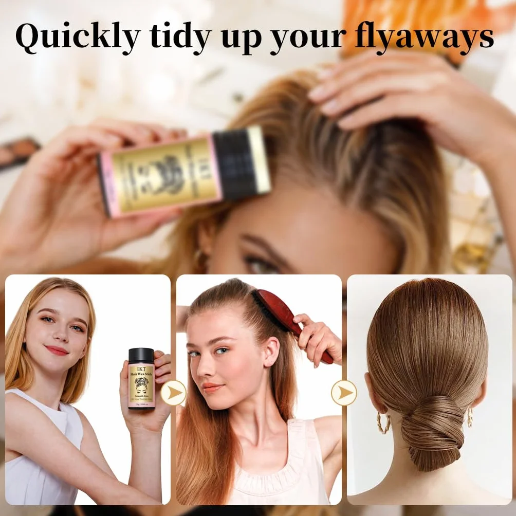 Barra de cera para el cabello, pomada de peinado de agarre fuerte