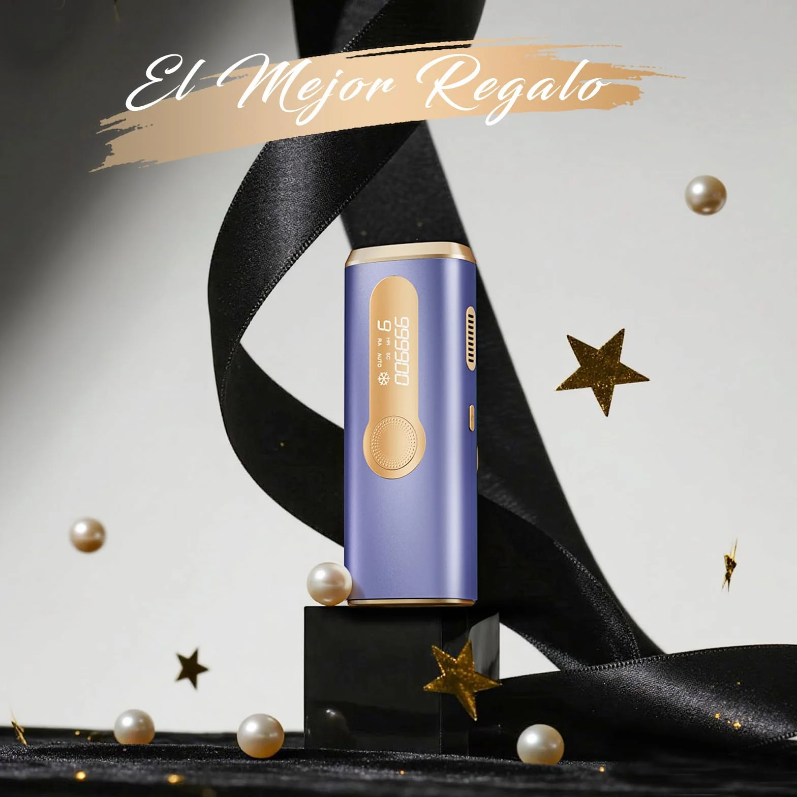 Depiladora Laser IPL Haarlosy con Refrigeración, 3 en 1, 9 Niveles de Energía, 999,900 Flashes