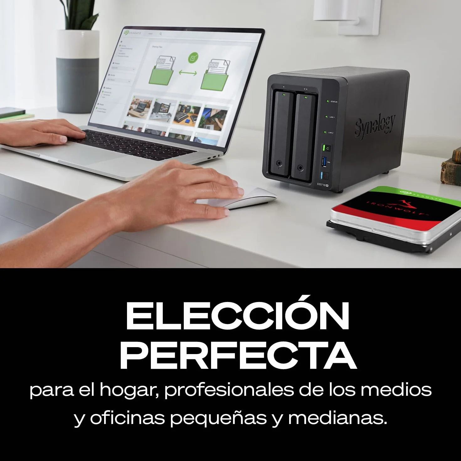Seagate IronWolf 4TB NAS HDD 3.5 Pulgadas SATA 6 Gb/s Caché 256 MB CMR RAID