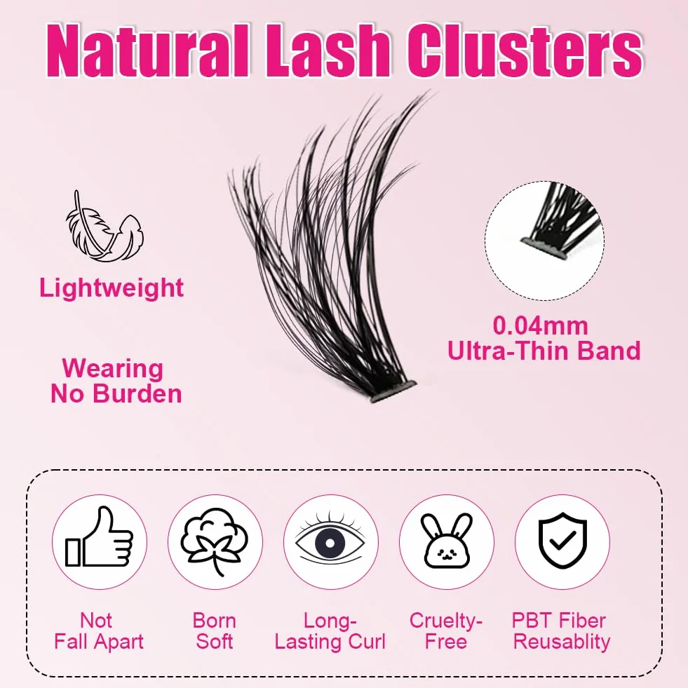 Kit Pestañas pelo a pelo 200 Peças D Curl Extensión de Pestaña para DIY en Casa
