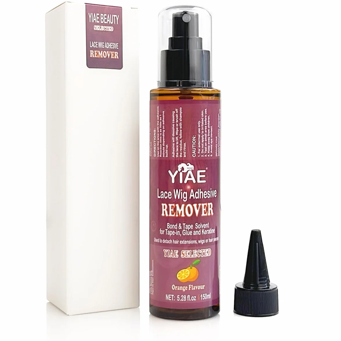 Removedor de Extensiones Adhesivas 150ml Wig Glue Tape Remover Suave con la Piel Limpiador Rápido para Pelucas Postizas de Encaje