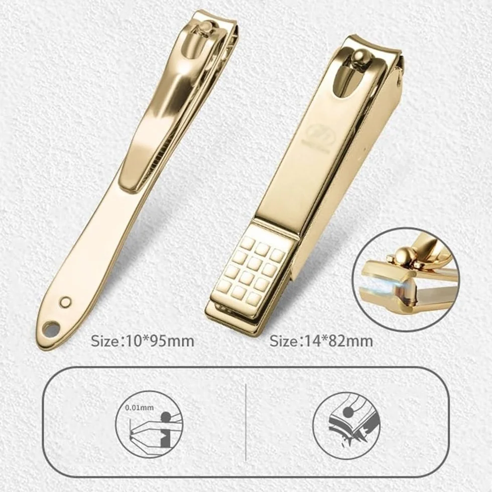 Kit de manicura y pedicura, 11 piezas de cortaúñas profesional, juego de manicura con caja de metal de lujo, herramientas de cuidado de pedicura, kit de aseo de acero inoxidable para