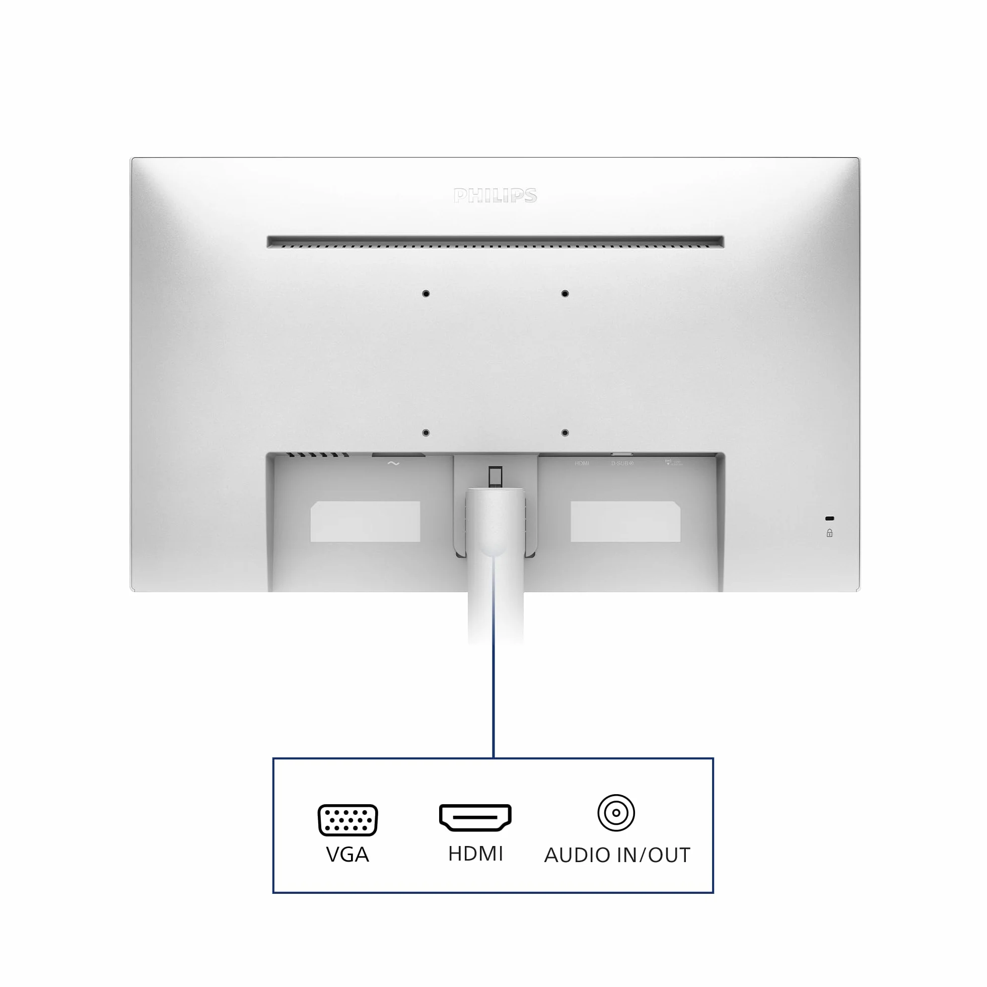 Philips 241V8AW Monitor Full HD 24 Pulgadas 1920x1080 75Hz VGA HDMI Blanco