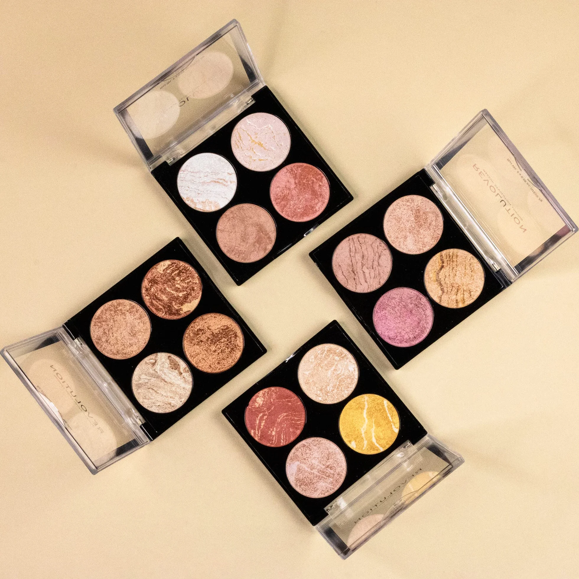 Revolution Beauty London Natural Cheek Kit No te Contengas 4 Sombras 8.8g