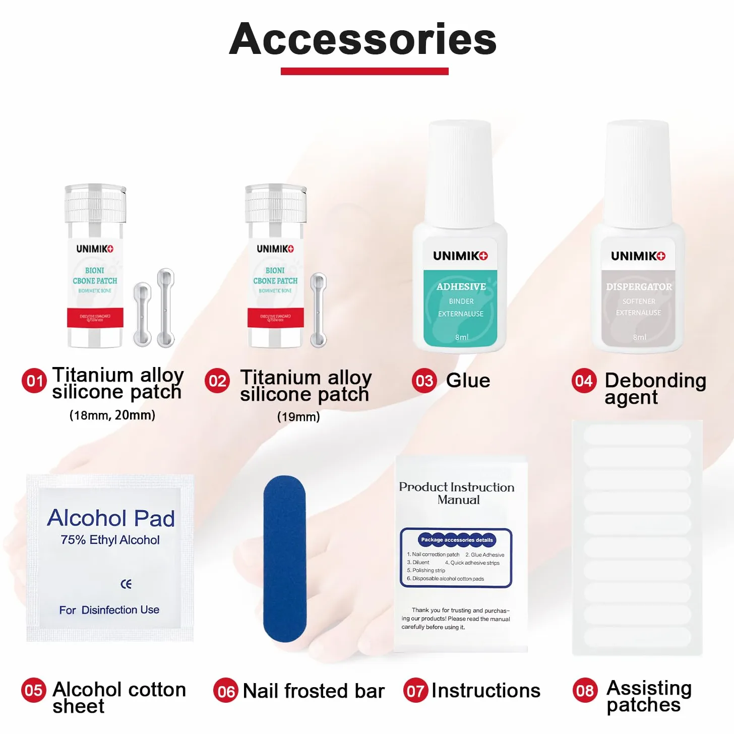 Kit de tratamiento de uñas encarnadas