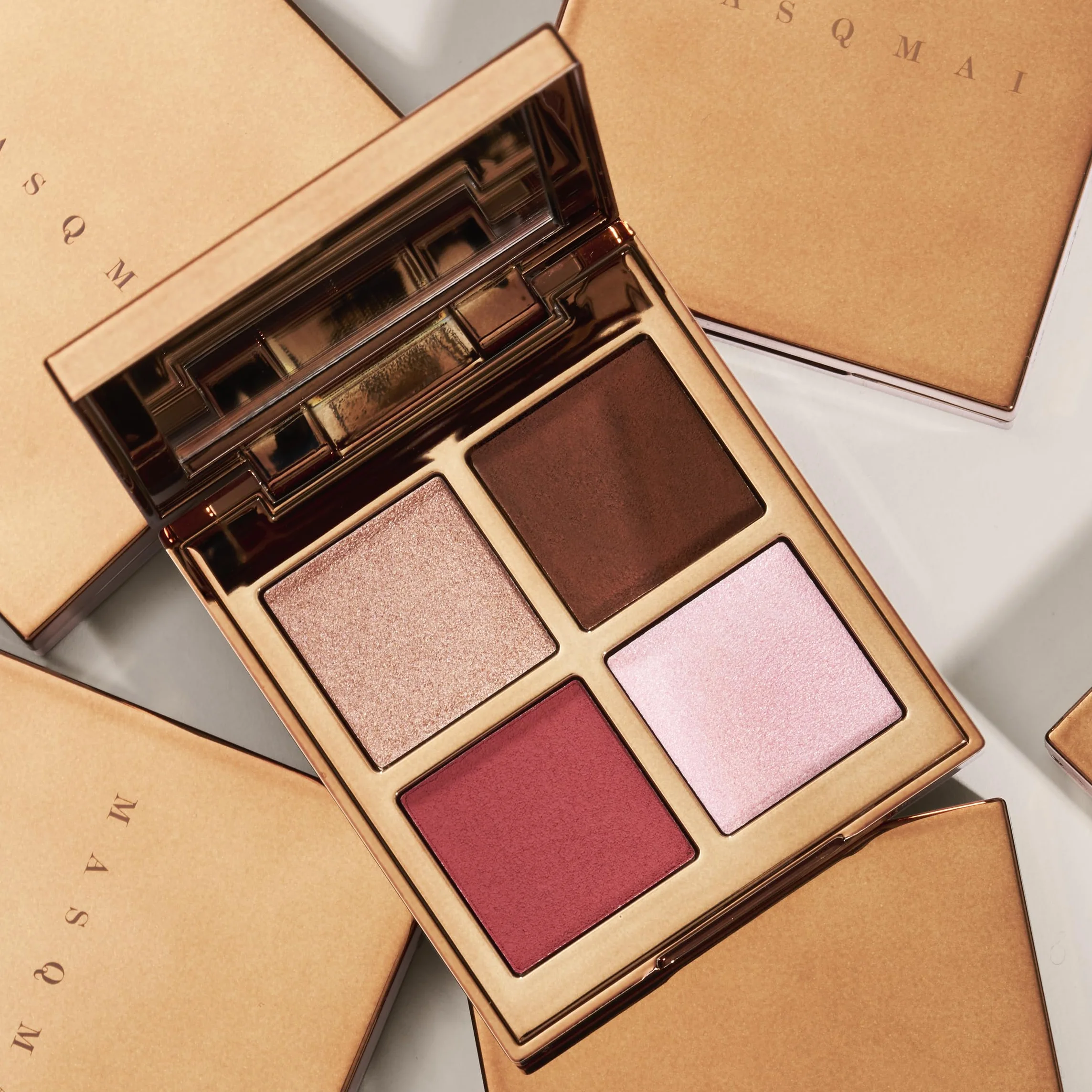 MASQMAI Glow Me Up Face Palette Paleta Maquillaje Iluminador Contouring Colorete 4 Sombras