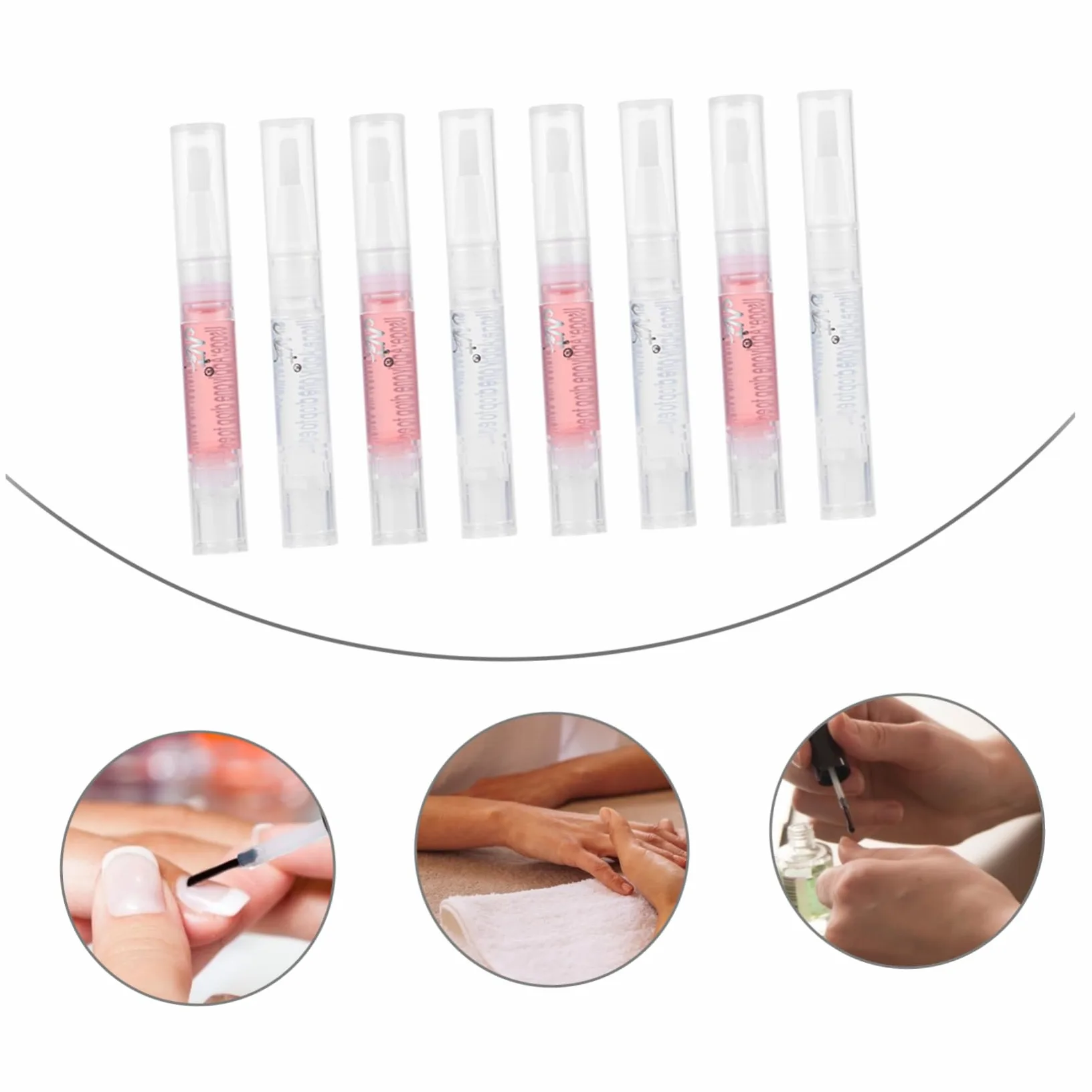 Healeved 24piezas Para Cutículas Bolígrafo Hidratante Para Manicura Nutrición y Reparación De Uñas Para Salones y Casa