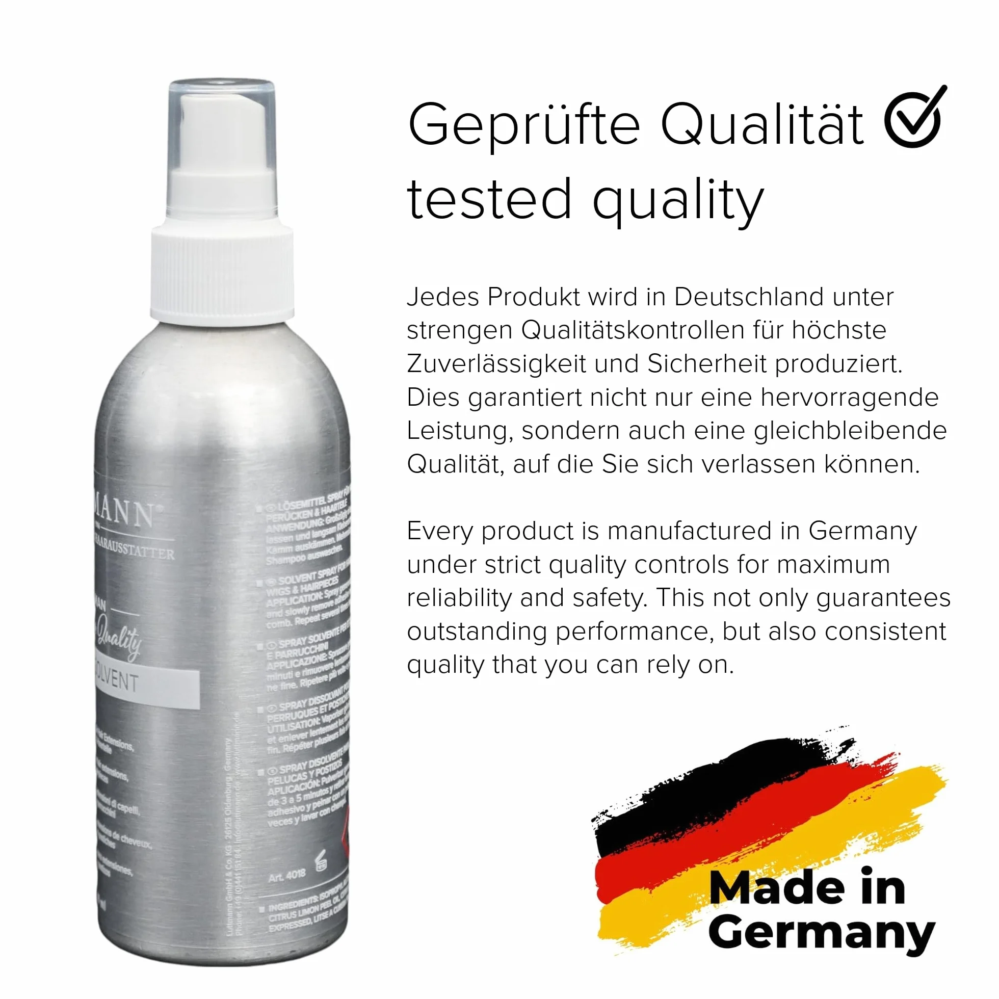 Solvente para Citrus – Limpiador y disolvente para extensiones, pelucas y postizos, fabricado en Alemania