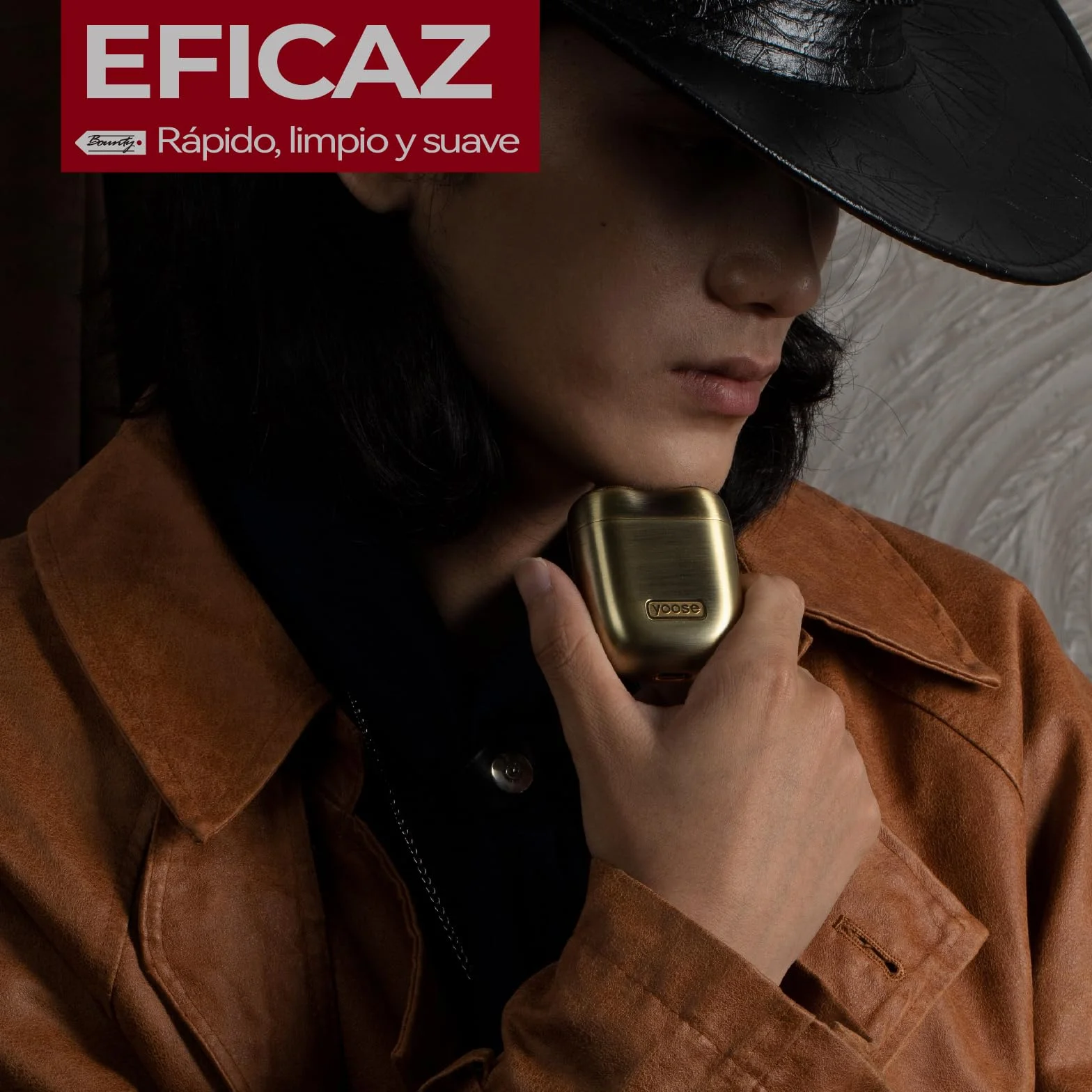 yose Afeitadora Eléctrica Hombre Metal IPX7 Impermeable Carga USB-C Cuchillas Magnéticas Fácil Limpiar Viajes