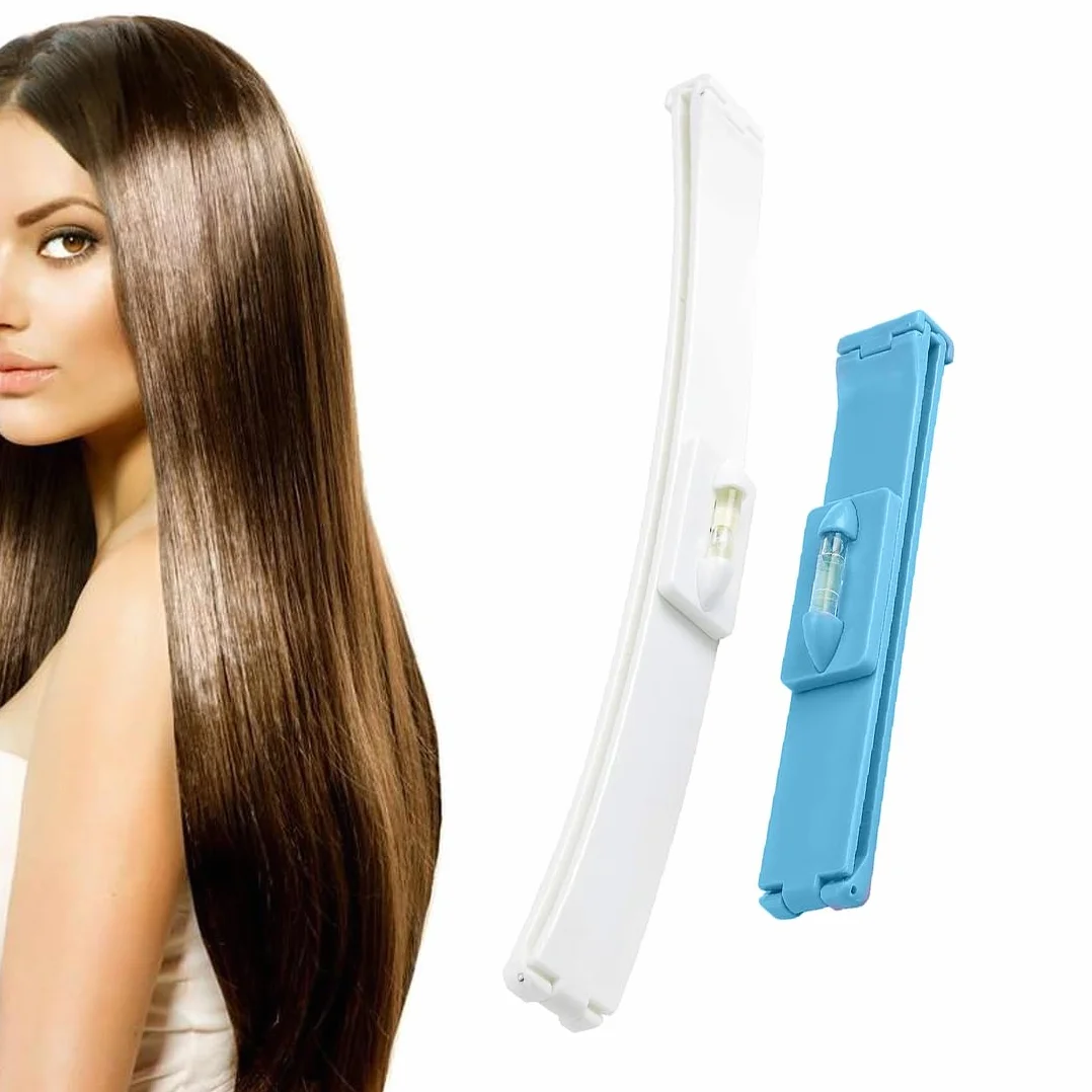 Set de Corte de Pelo Plantilla Clip para Flequillo Guía de Corte Asistente Avanzado para Estilistas Azul