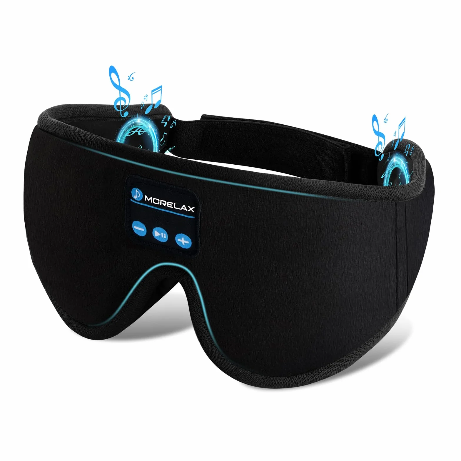 Antifaz para dormir con auriculares Bluetooth, máscara 3D inalámbrica música, regalo para mujeres