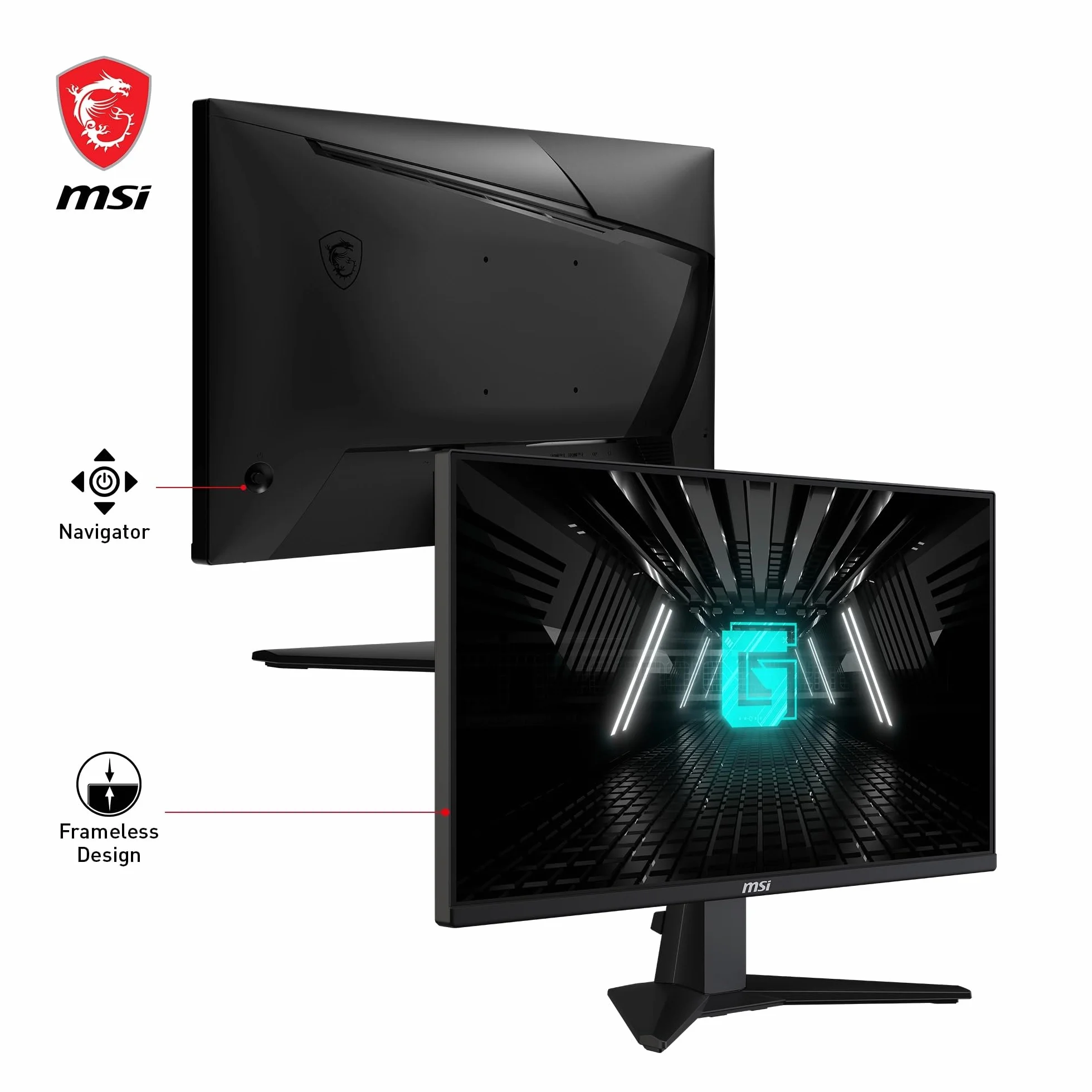 MSI G255F Monitor Gaming 24.5" FHD 180Hz 1ms Adaptive-Sync DisplayPort HDMI Negro
