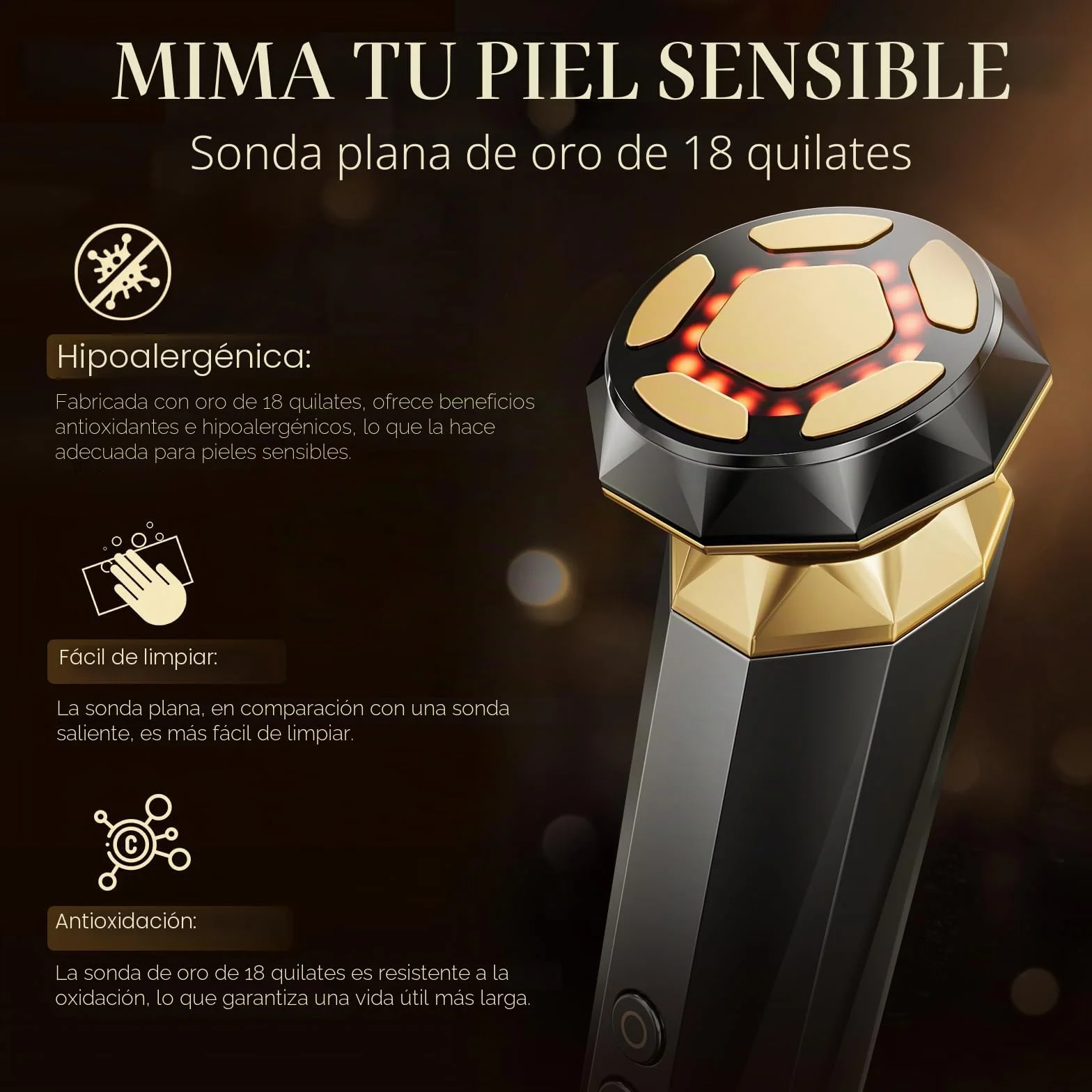 ANLAN Radiofrecuencia Facial Masajeador Eléctrico EMS V Face Beauty Antienvejecimiento