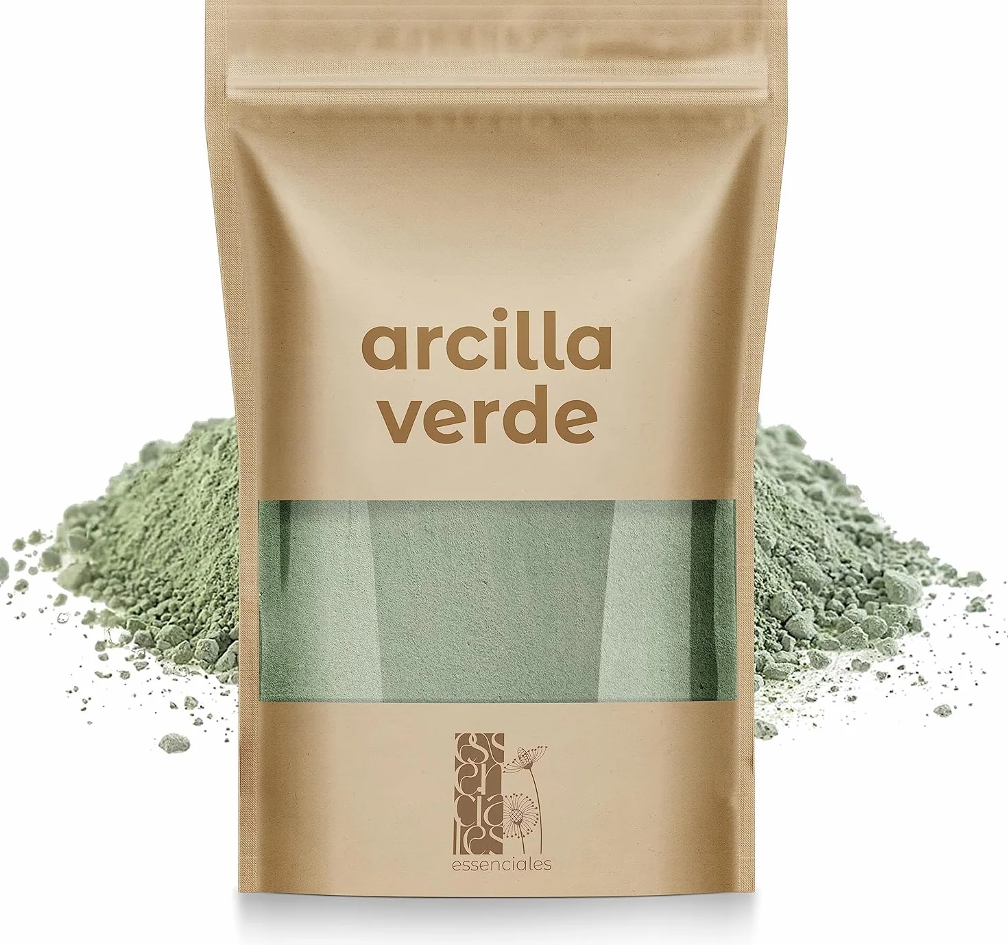 Arcilla Verde Antiinflamatoria 500g - Arcilla Verde en Polvo Purifica y Regenera