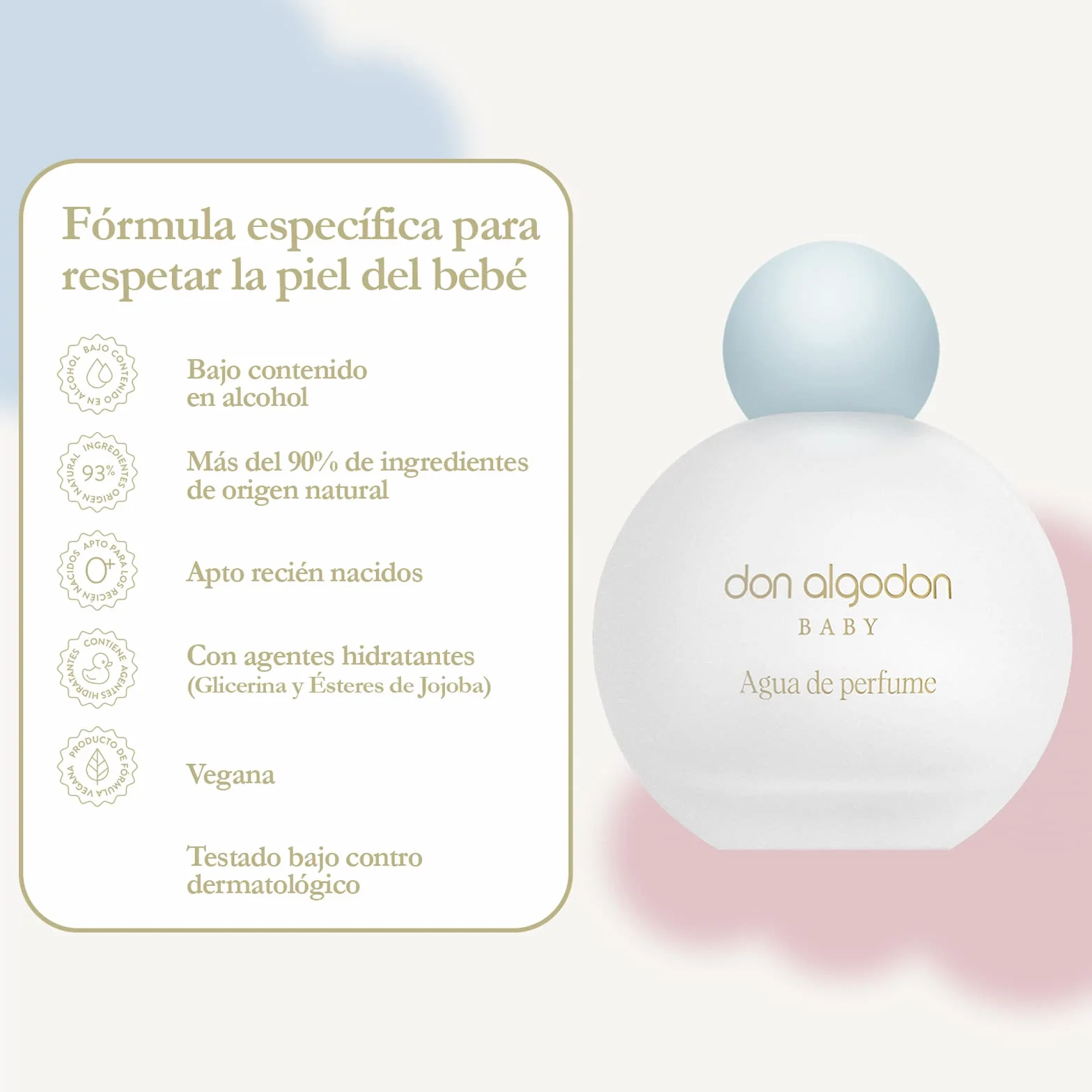 Don Algodón Baby Pack Agua de Perfume y Colonia