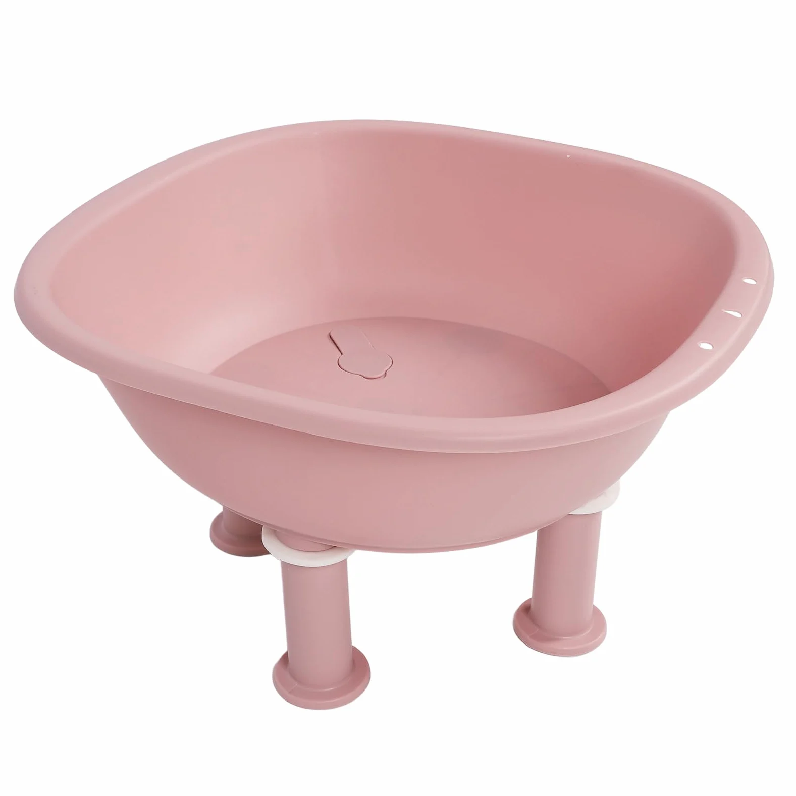 Bañera de Asiento para Mujeres Embarazadas, Relajante, Alivio de Hemorroides, Soporte para Piernas, Cuidado Posparto, Plástico (Rosada)