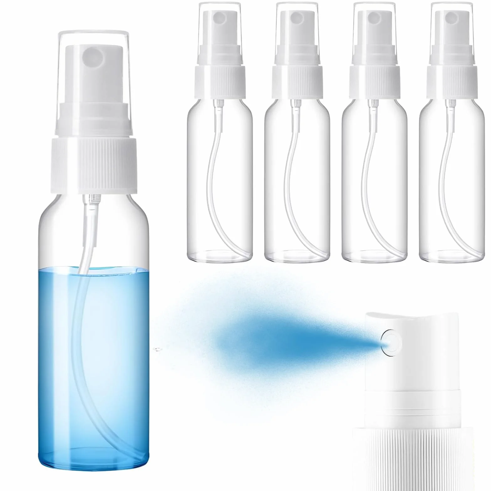 Bote Spray 20ML Pulverizador Pequeño Vacio Plástico Atomizador Niebla para Aceites Esenciales