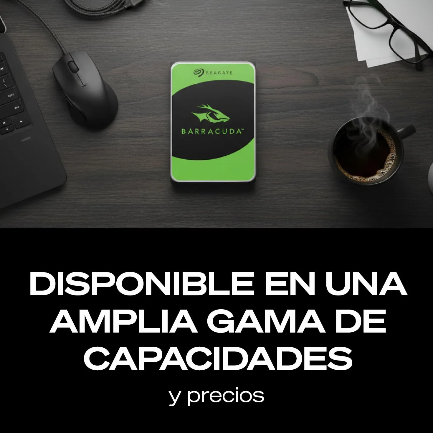 Seagate BarraCuda 2TB Disco Duro Interno HDD 3.5 Pulgadas SATA 6 Gb/s 7200 RPM 256 MB Cache