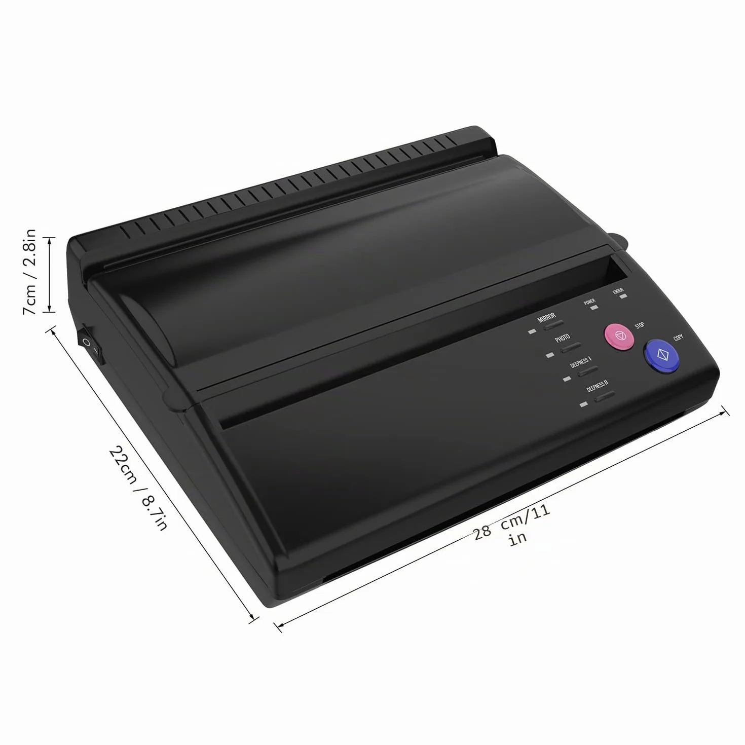 TATELF Máquina Stencil de Tatuajes Termocopiadora Tattoo Máquina de Transferencia de Tatuajes Plantilla de copiadora térmica de Tatuaje Maker Copiadora de Tatuaje A5 A4 Copiadora de Plantilla