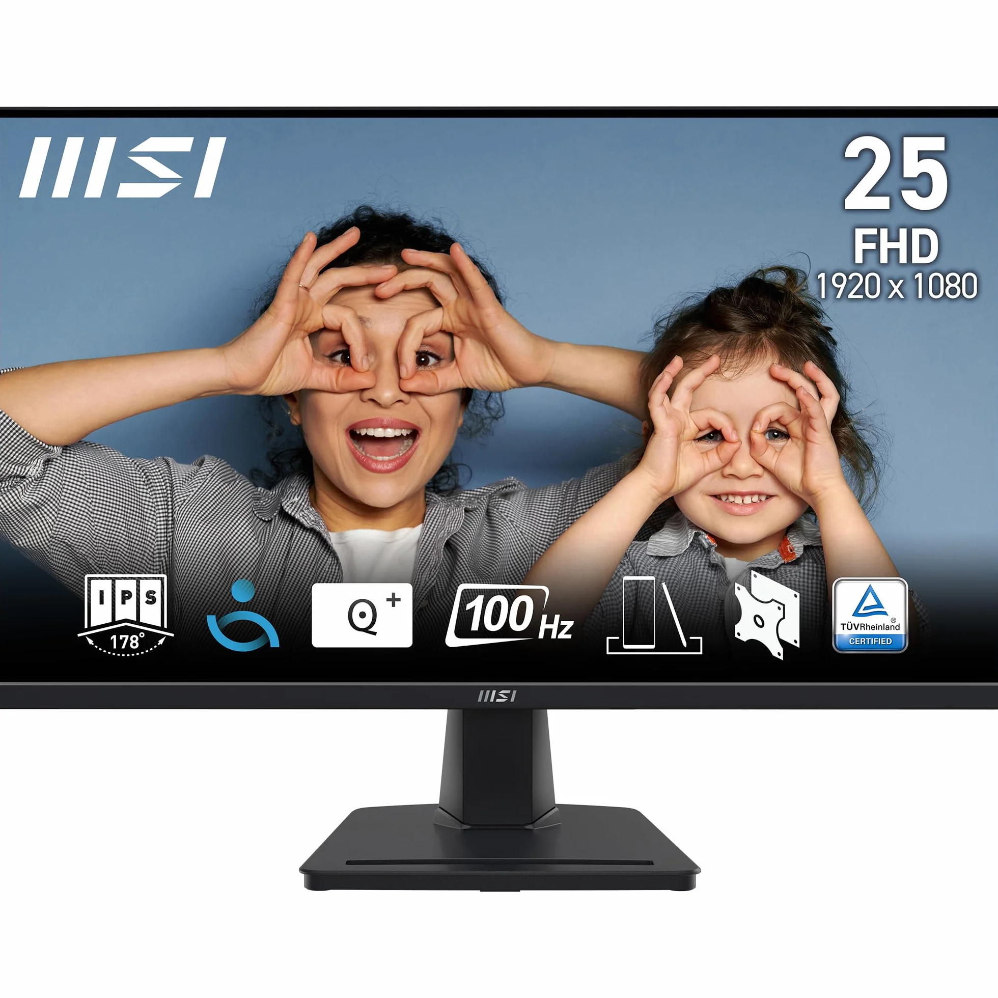 MSI Pro MP252 Monitor Profesional 24.5" Full HD IPS 1920x1080 100Hz Eye-Friendly Altavoces Integrados HDMI 2.0b DisplayPort 1.4a
