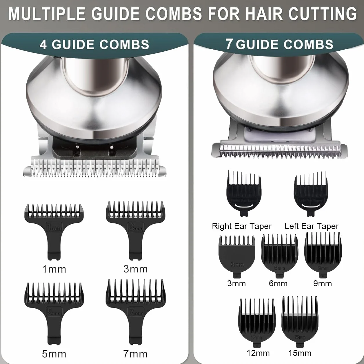 Máquina de Cortar Pelo Recortadora de Barba 7 en 1 Eléctrica Hombre