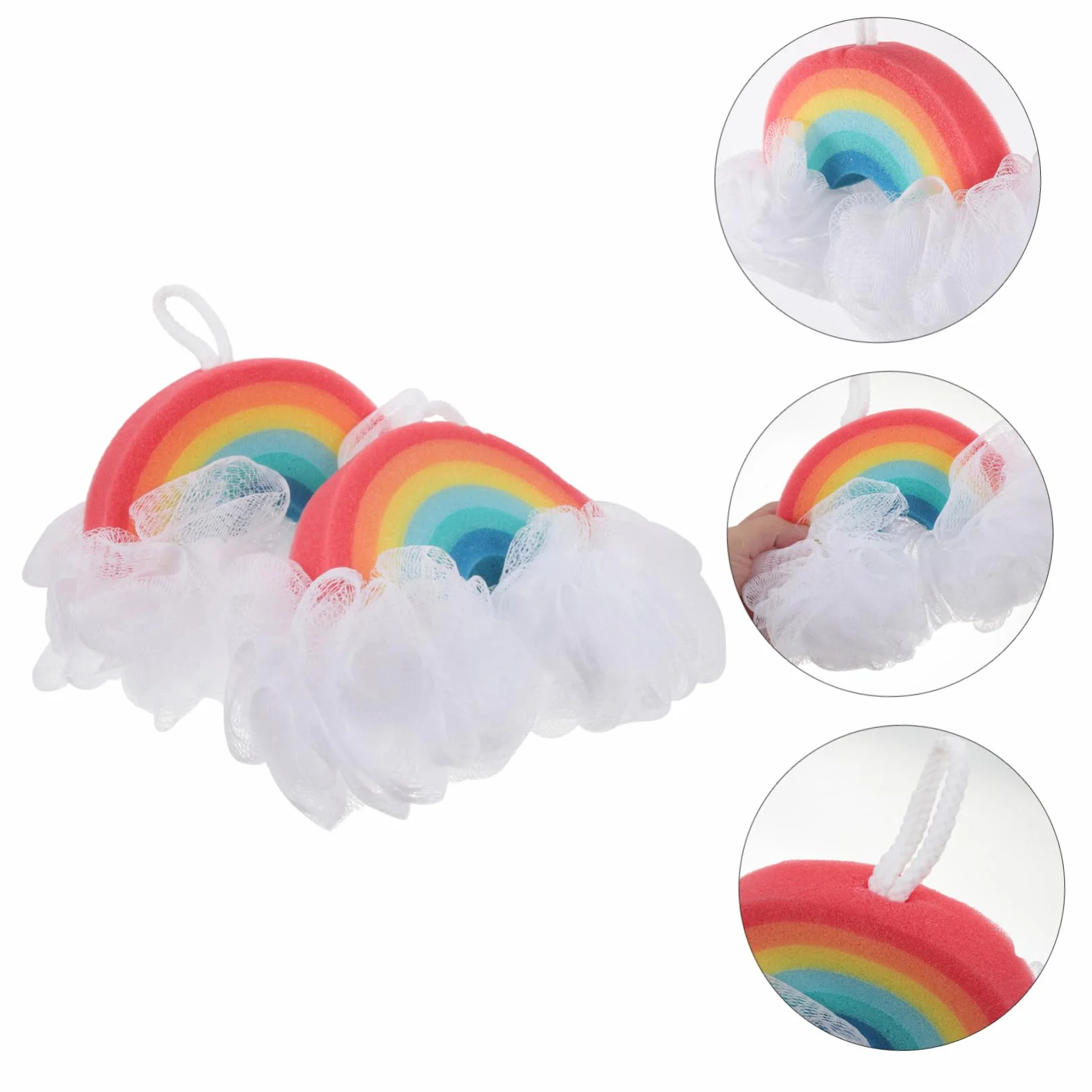 2Piezas Esponja de Baño Infantil Diseño de Exfoliante para Ducha y Baño Material de para
