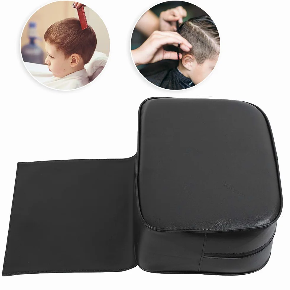 FILFEEL Cojín Elevador para niños Barber Negro Silla de peluquería SPA