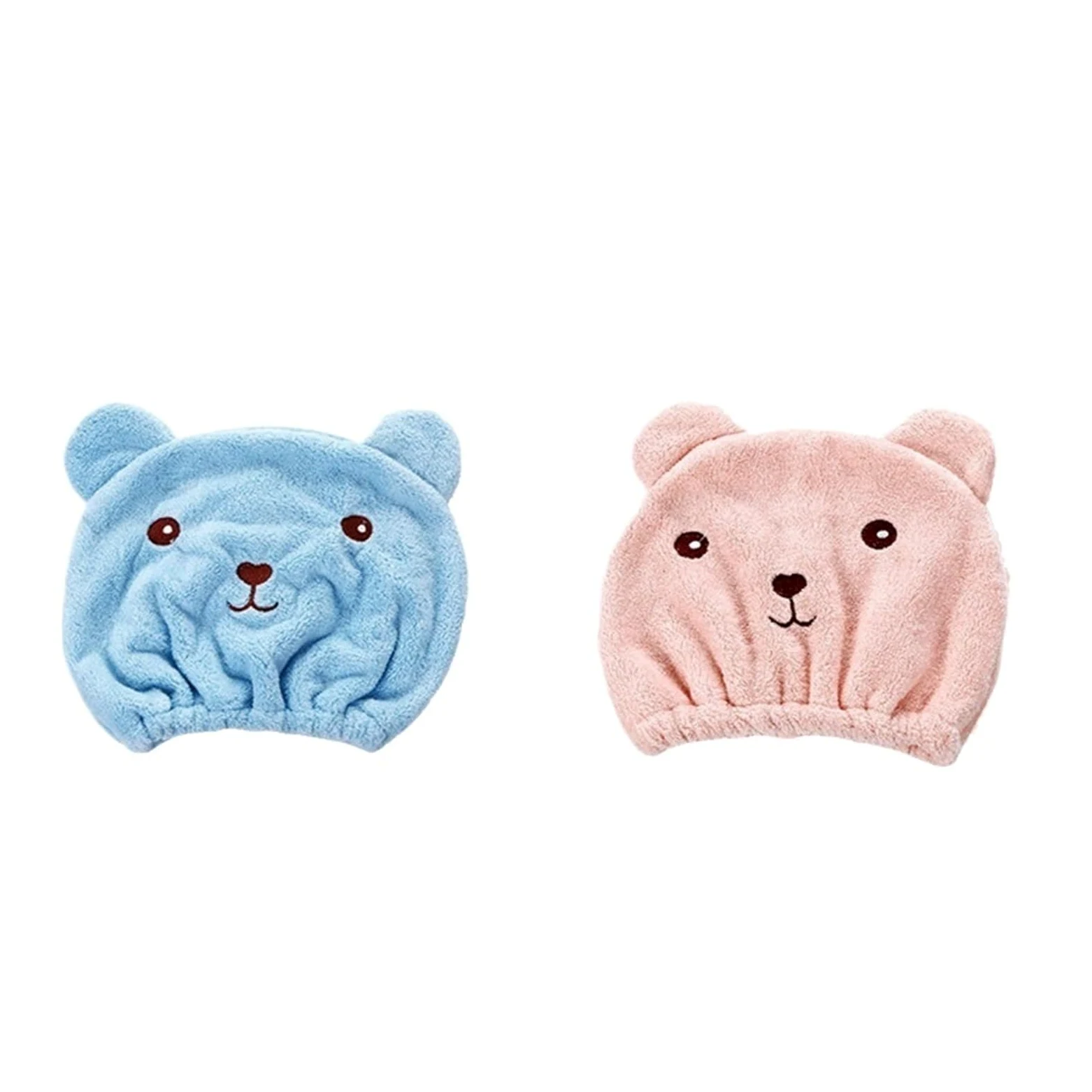 Toallas para Secar El Pelo Gorro de secado for el pelo osito, toalla microfibra rápido, gorro ducha for cabello, toallas envueltas, baño, accesorios(2IN1,20PCS)