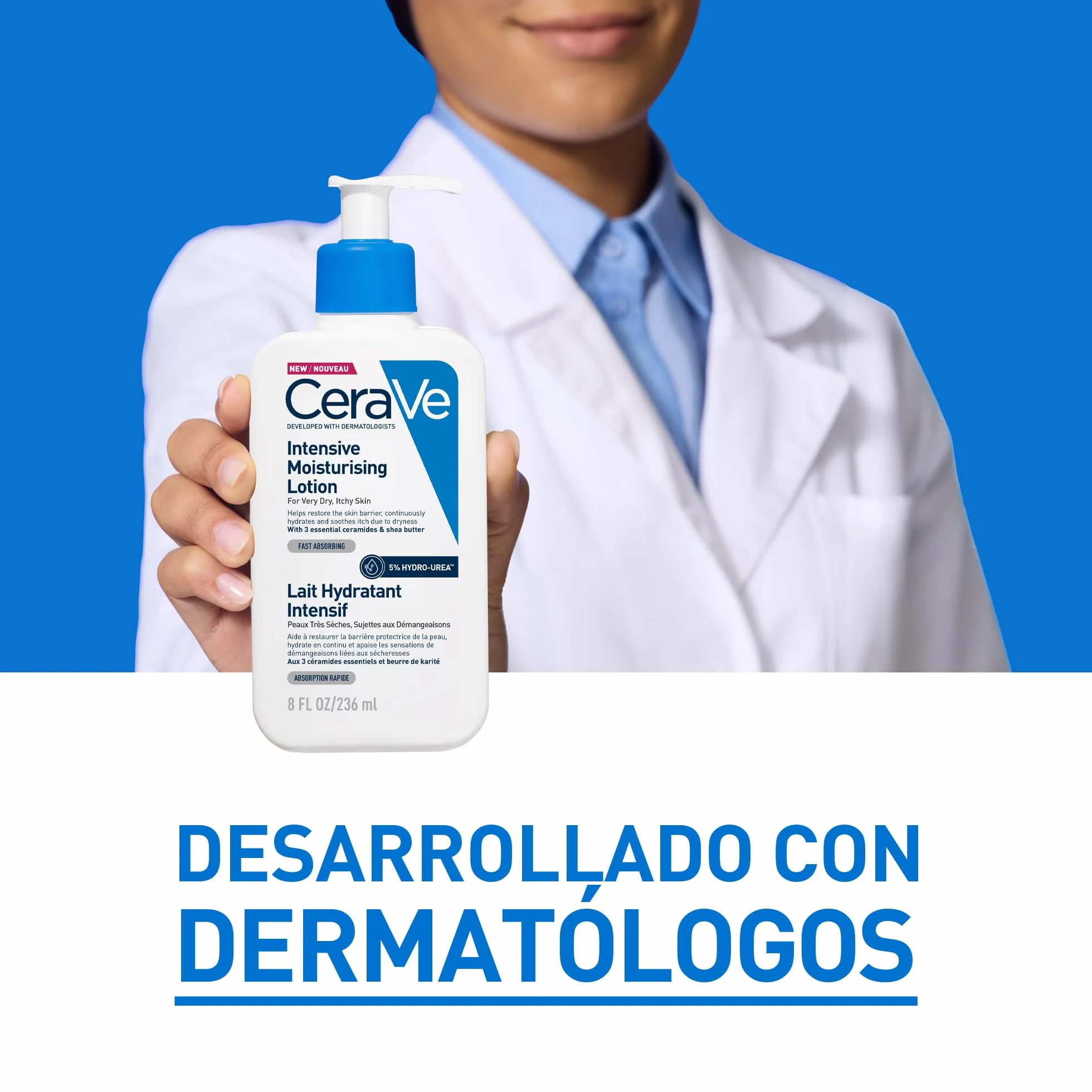 CeraVe Loción Hidratante Intensiva para Pieles Muy Secas con Ceramidas y Manteca de Karité