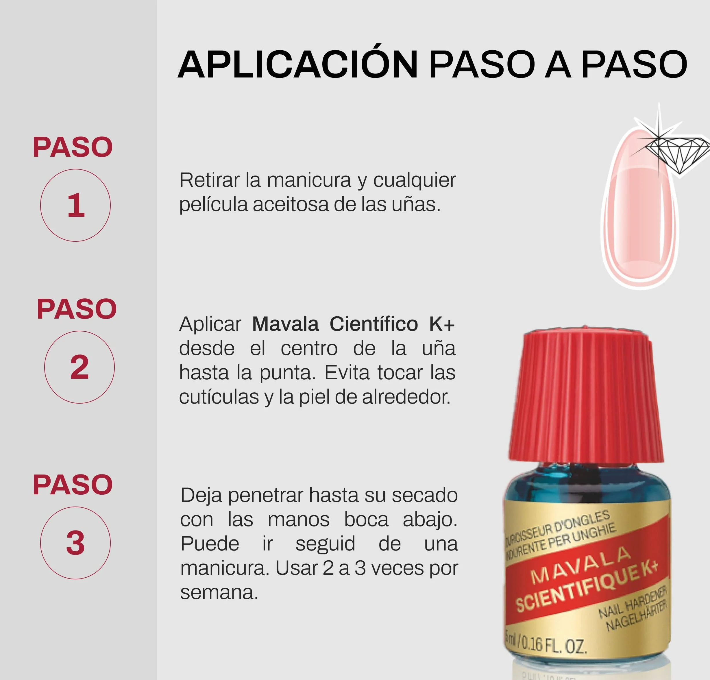 Mavala Científico K+ Gel Endurecedor de Uñas Vegano 5 ml