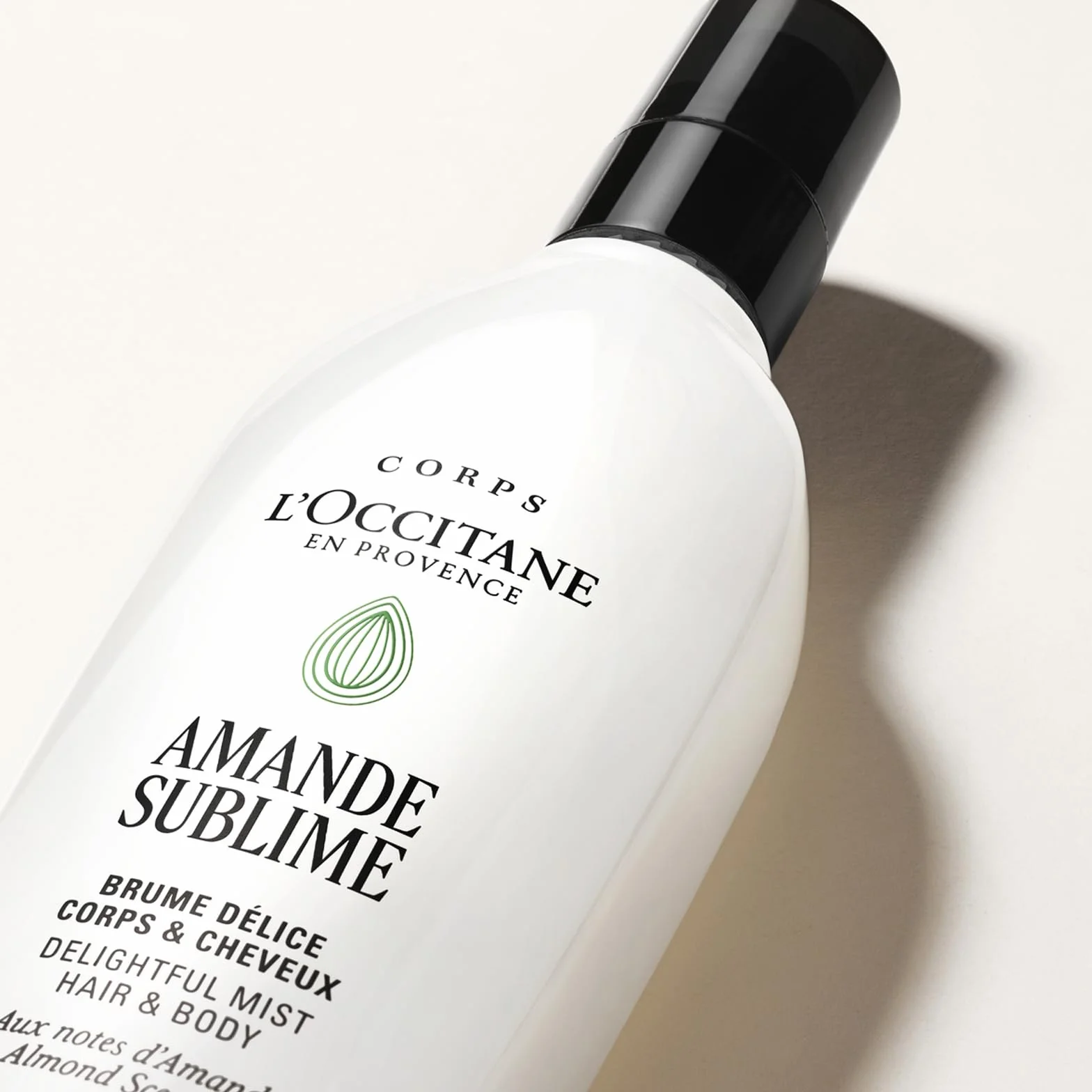 L'OCCITANE - Bruma Delicia Cuerpo & Cabello Almendra (Amande Sublime) - 100 ml - Notas de fresia, almendra y vainilla - Fabricado en Francia