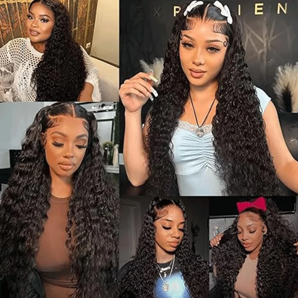 Peluca rizada rizada para mujer, extensiones de cabello humano brasileño sin procesar, extensiones de cabello humano virgen brasileño, 1B, color negro natural, paquete con una cobertura mínima