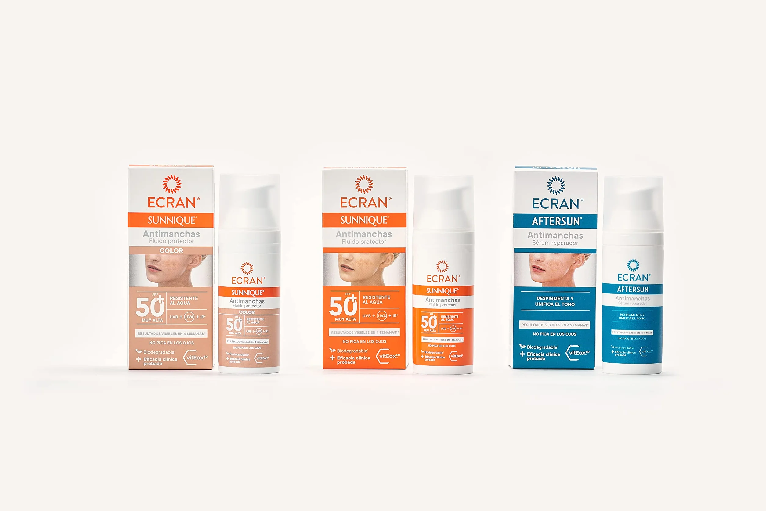 SUNNIQUE Protector Facial Antimanchas Antiarrugas SPF 50+ con Niacinamida y Ácido Hialuronico 50 ml