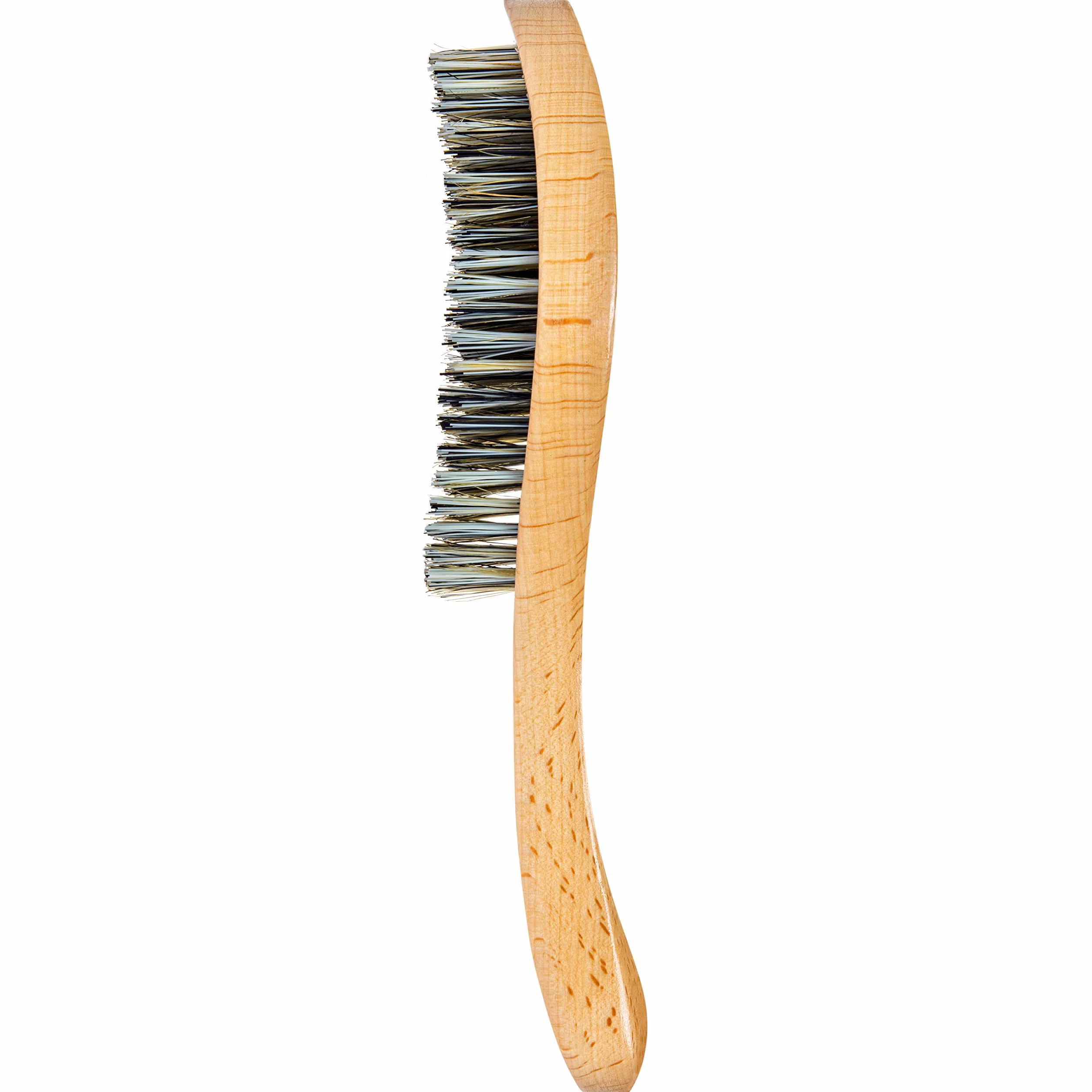 GranNaturals - Cepillo de pelo extra duro con cerdas de nailon extrarresistentes para 360 ondas
