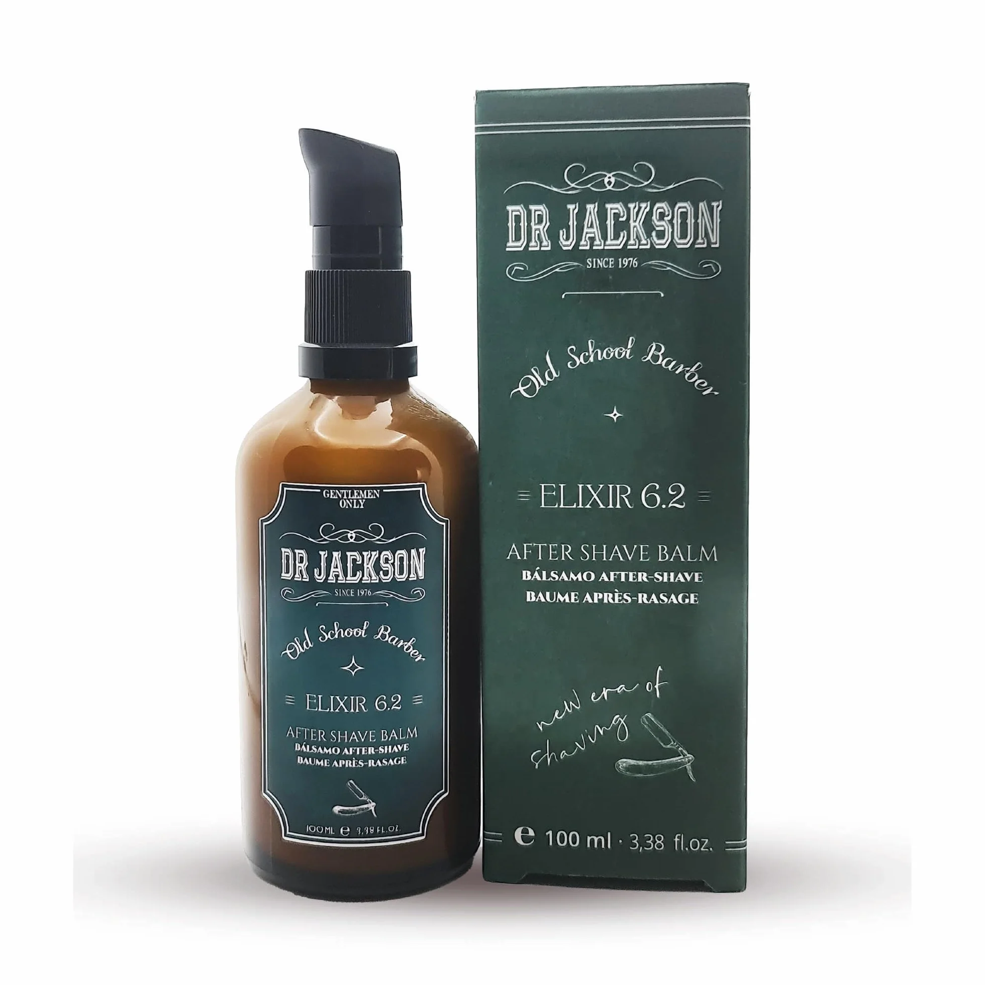 DR. JACKSON After Shave Hombre Antidot 6.2 Bálsamo Aftershave Sin Alcohol con Aloe Vera, Eucalipto y Vitamina E, 100 ml