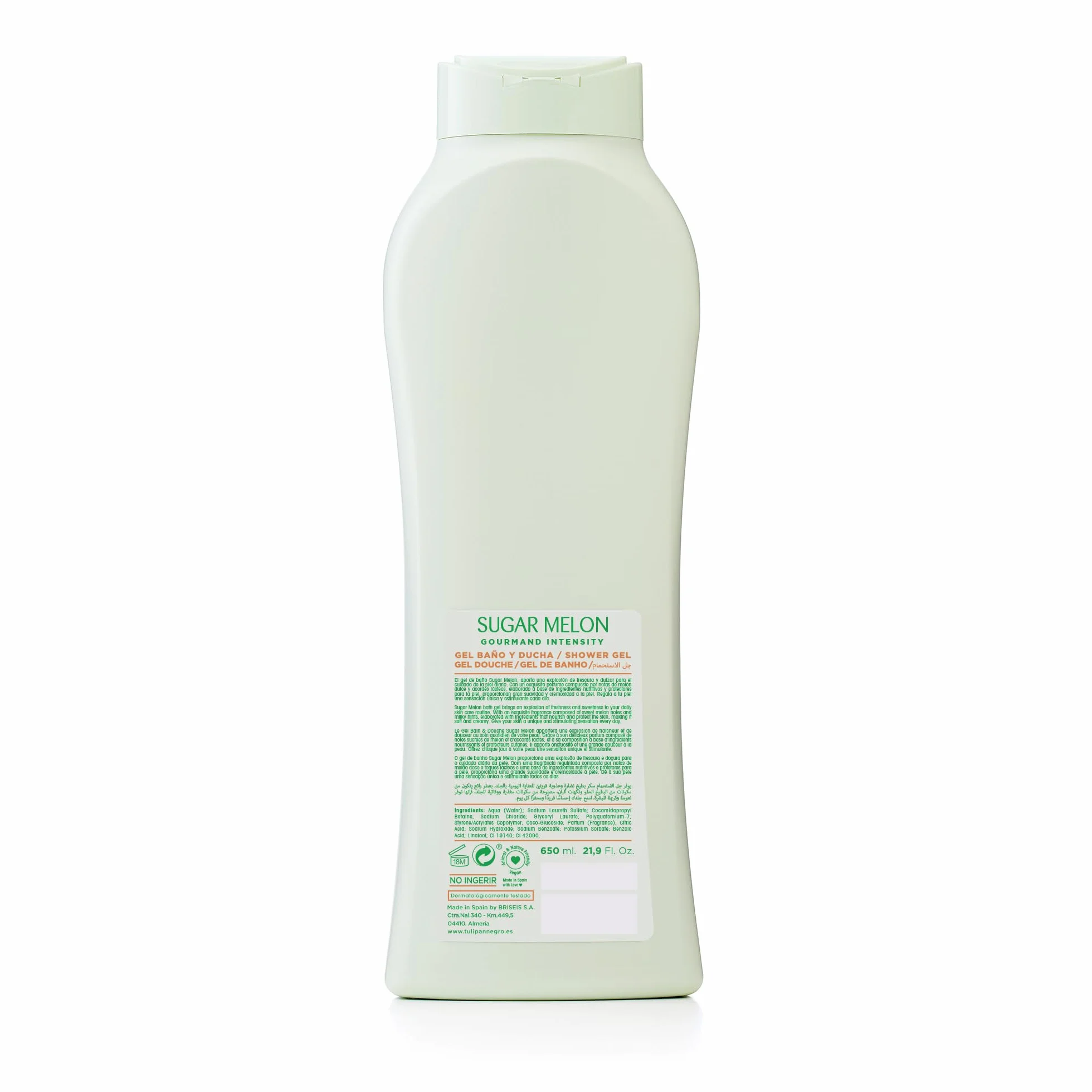 Tulipán Negro Gel de Baño Sugar Melon Nutritivo e Hidratante 650 ml