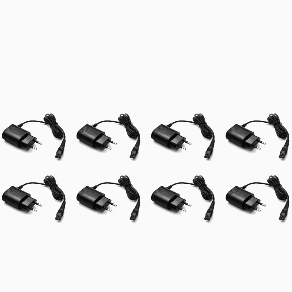 Cargador adaptador de maquinilla de afeitar de corriente alterna de 15V utensilio doméstico, Compatible con Philips, adaptador de afeitadora HQ8505 HQ6070/6075/6095(8 PCS)