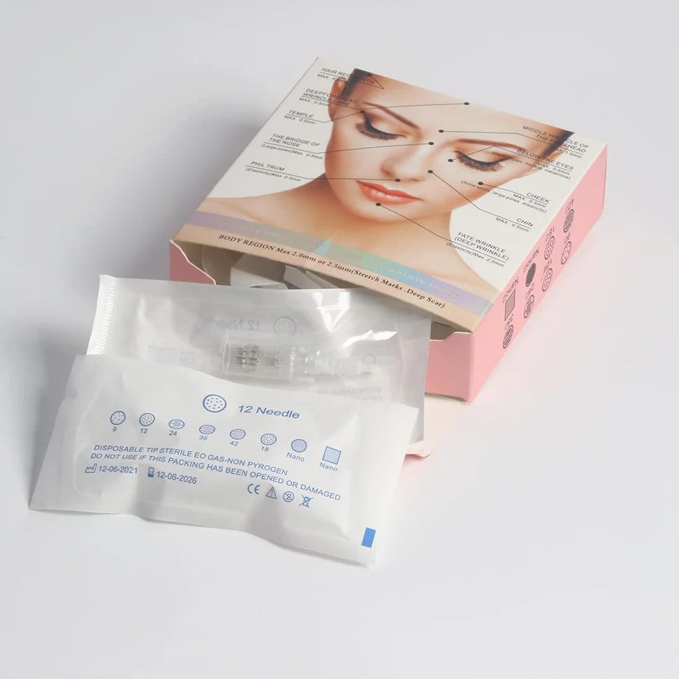 MONA Dermapen Needles 12 Agulhas Microneedling Cartucho Slot Baioneta Regular 12PIN