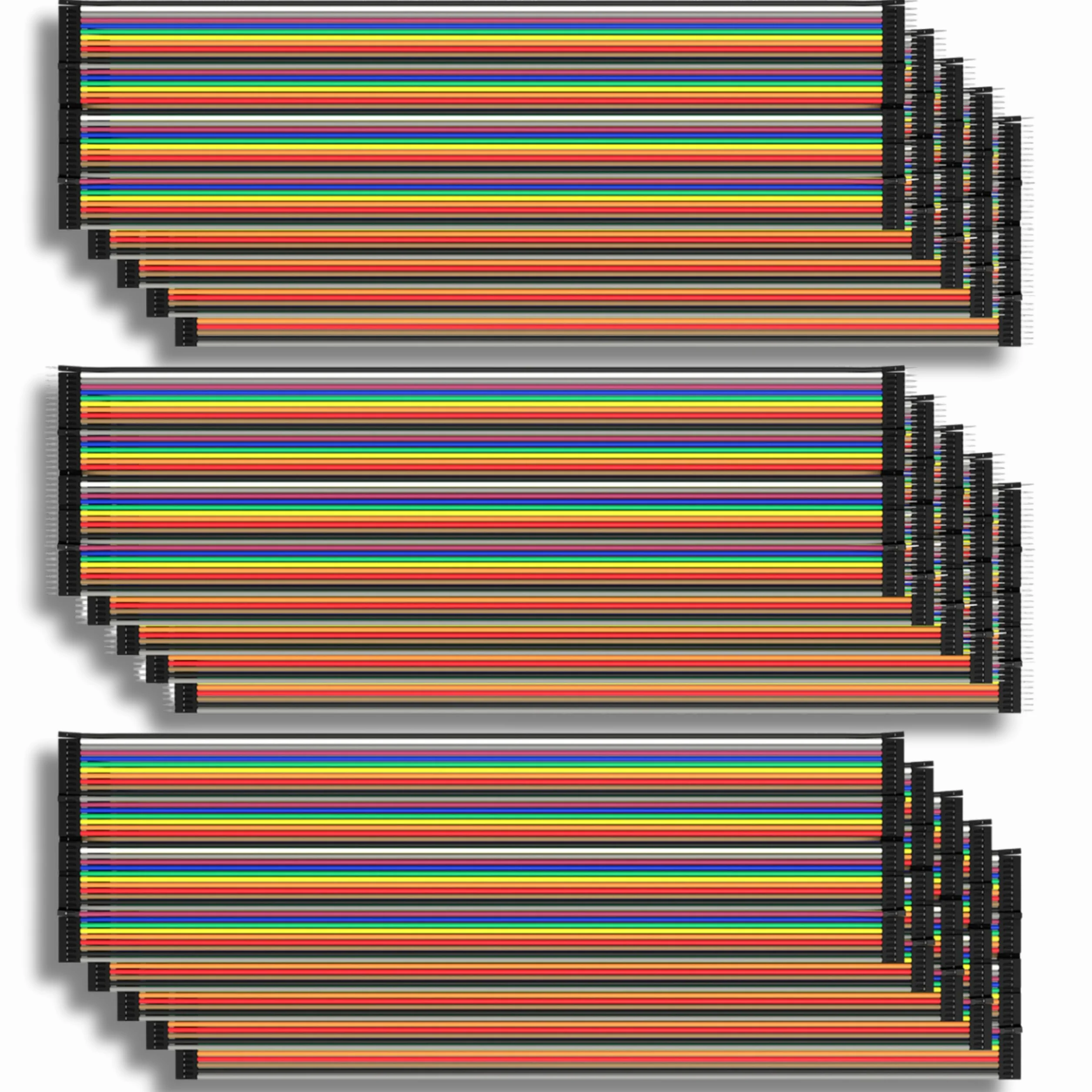 AZDelivery 5 x Jumper Wire Cables de Puente 20 cm Set de 120 pcs Macho-Hembra/Macho-Macho/Hembra-Hembra Compatible con Arduino y Raspberry Pi Breadboard