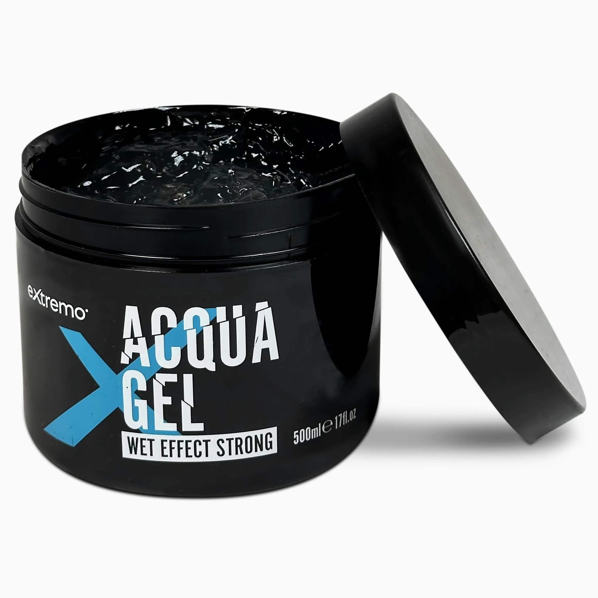 Gel Fijador Efecto Mojado 500 ml (5 Unidades) | Fijación Extra Fuerte y Sin Residuos para Todos los Cabellos – Brillo Húmedo Duradero
