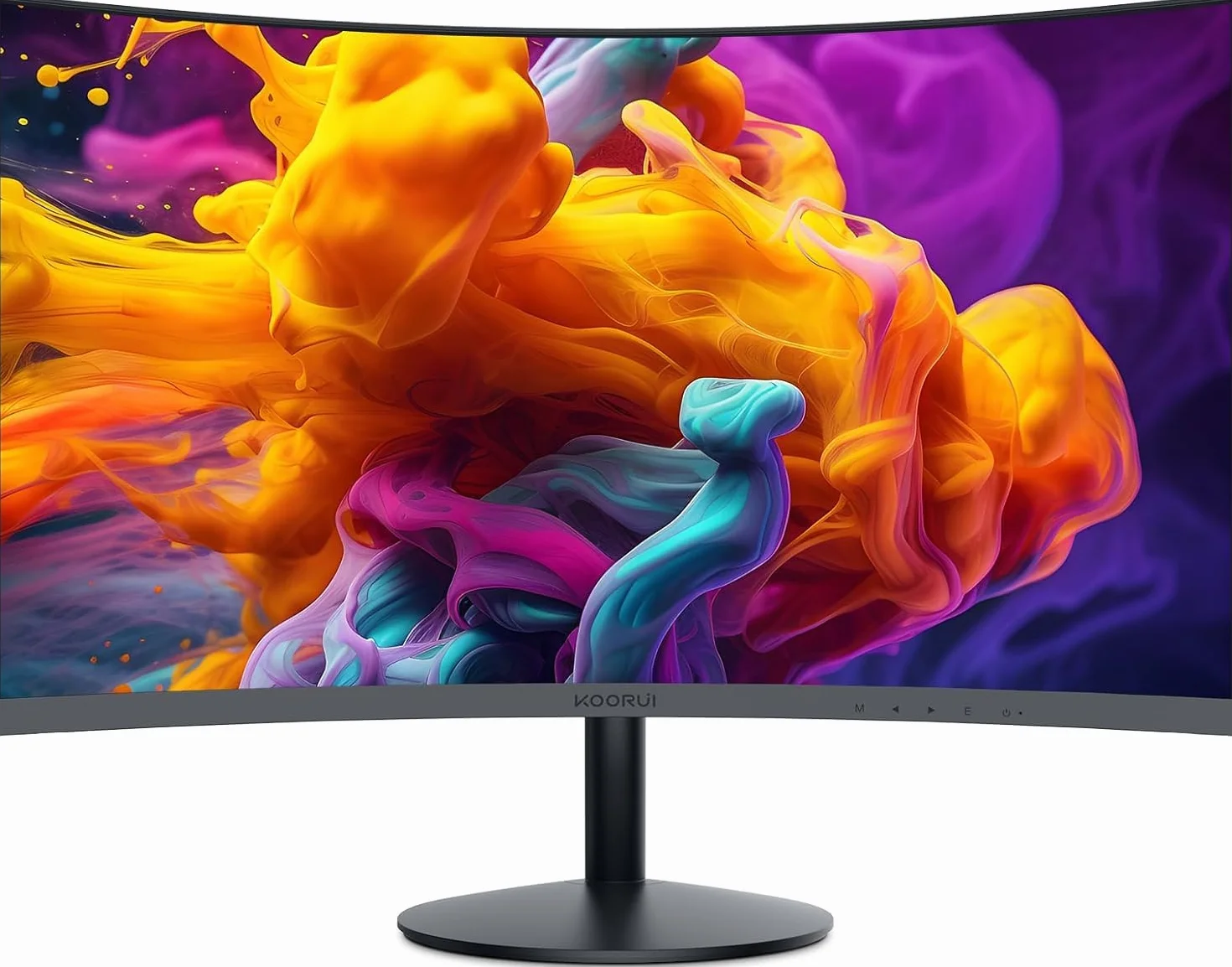 KOORUI 23.6 Pulgadas Monitor Curvo Full HD VA 100Hz 1920x1080 3000:1 3ms 1500R