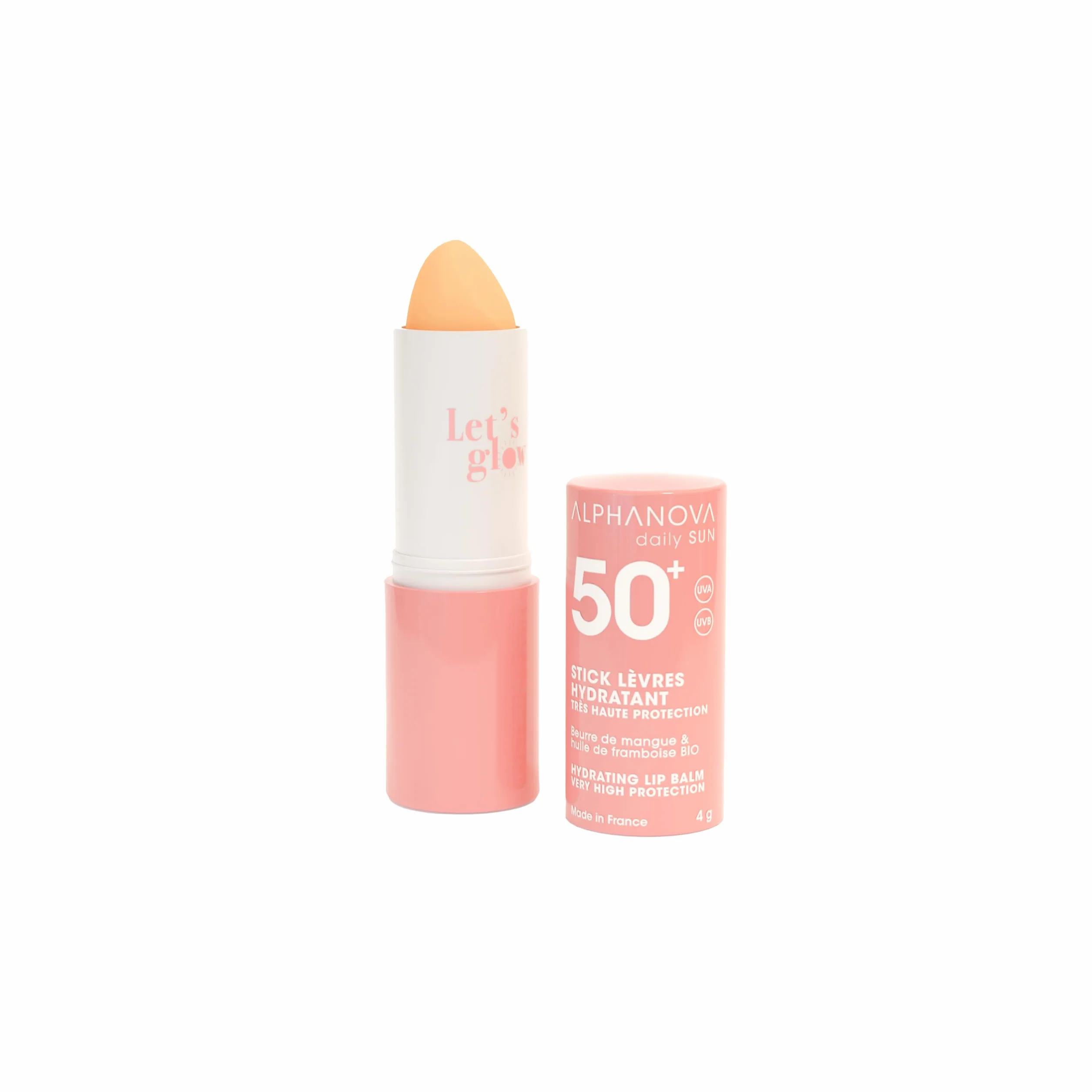 ALPHANOVA Sante Pintalabios protector solar SPF50+, 4 g
