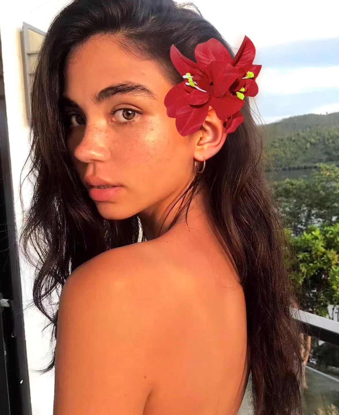 6 pinzas para el pelo de flores hawaianas, 3.5 pulgadas, horquillas de pelo de hibisco de plumeria, pinzas para el pelo para mujeres, bodas, accesorios para el cabello de flores, clip para niñas