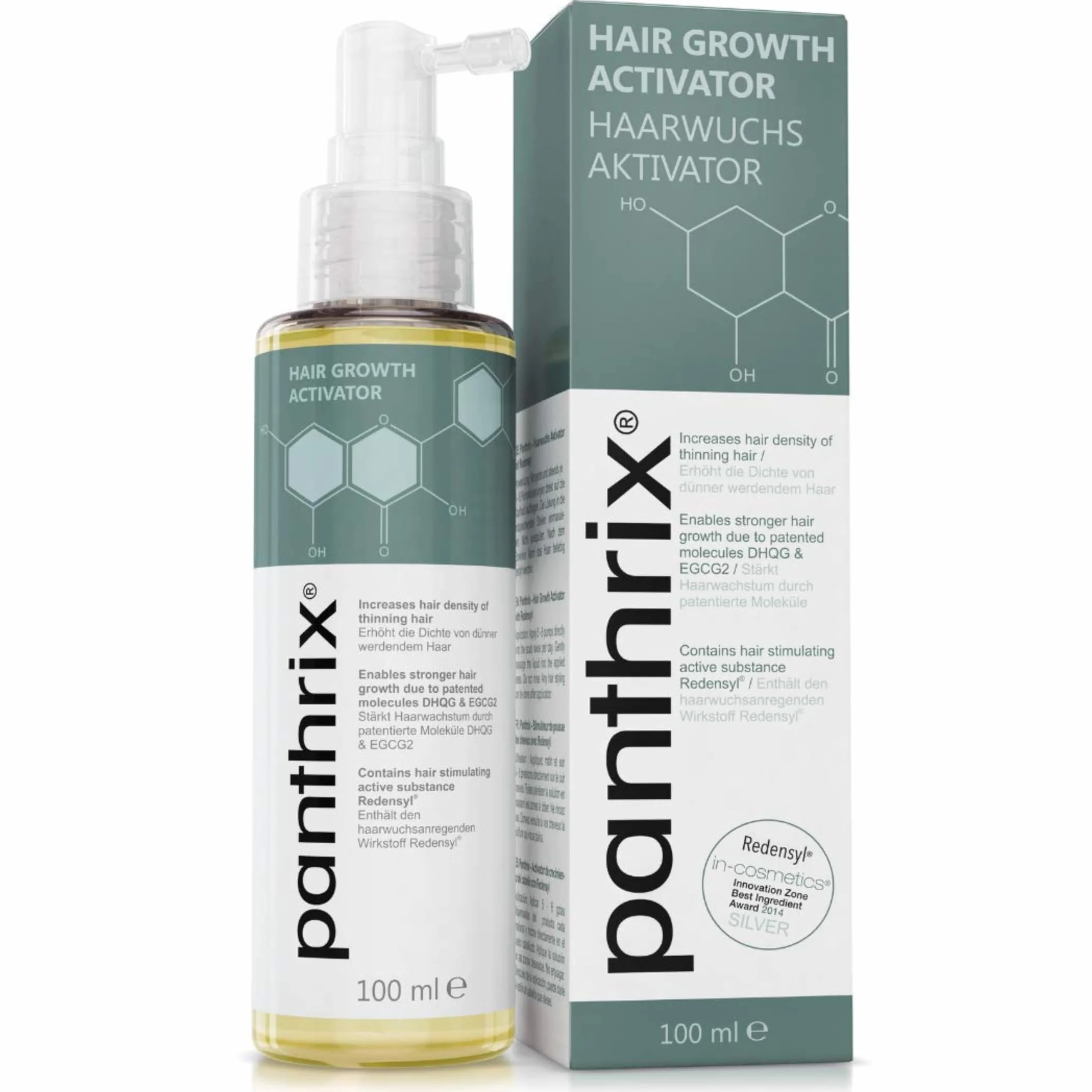 Panthrix Activador Crecimiento Cabello Spray 100 ml Tónico Alta Dosis Hombres Mujeres