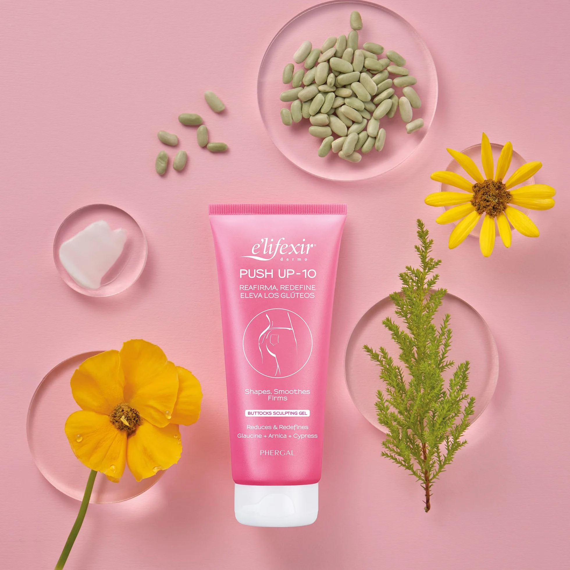 E'lifexir Push Up 10 Crema reafirmante glúteos 200 mL