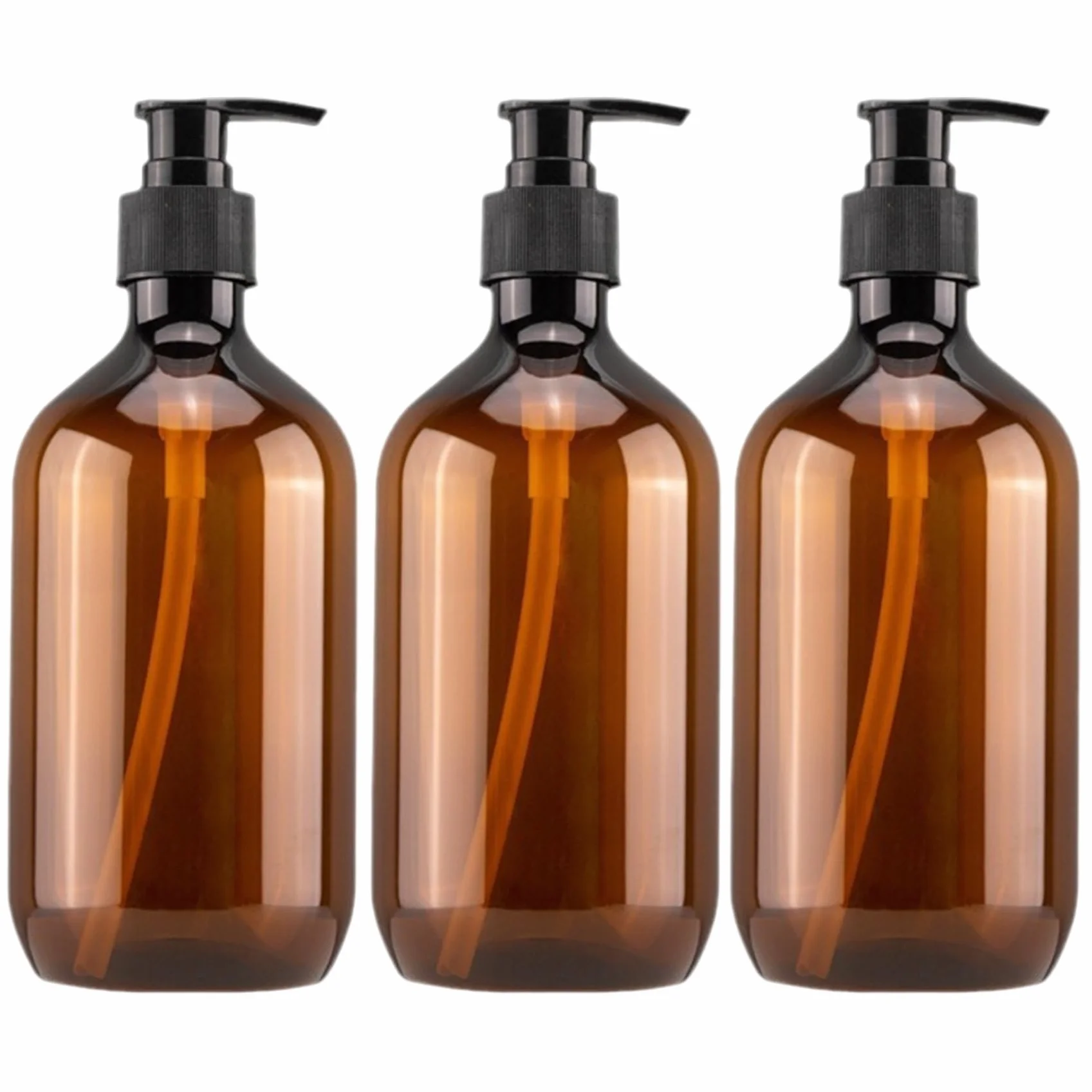 3pcs Dispensador de Botella de Bomba 500 ml Gran Capacidad Minimalista Dispensador de jabón de Mano vacío para Lavado de carrocería, jabón de Manos, acondicionador, champú, Botella de Bomba