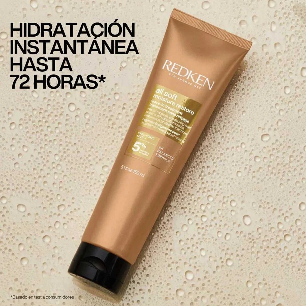 Redken All Soft Mascarilla Hidratante con Aceite de Argán para Cabello Seco y Frágil 250 ml