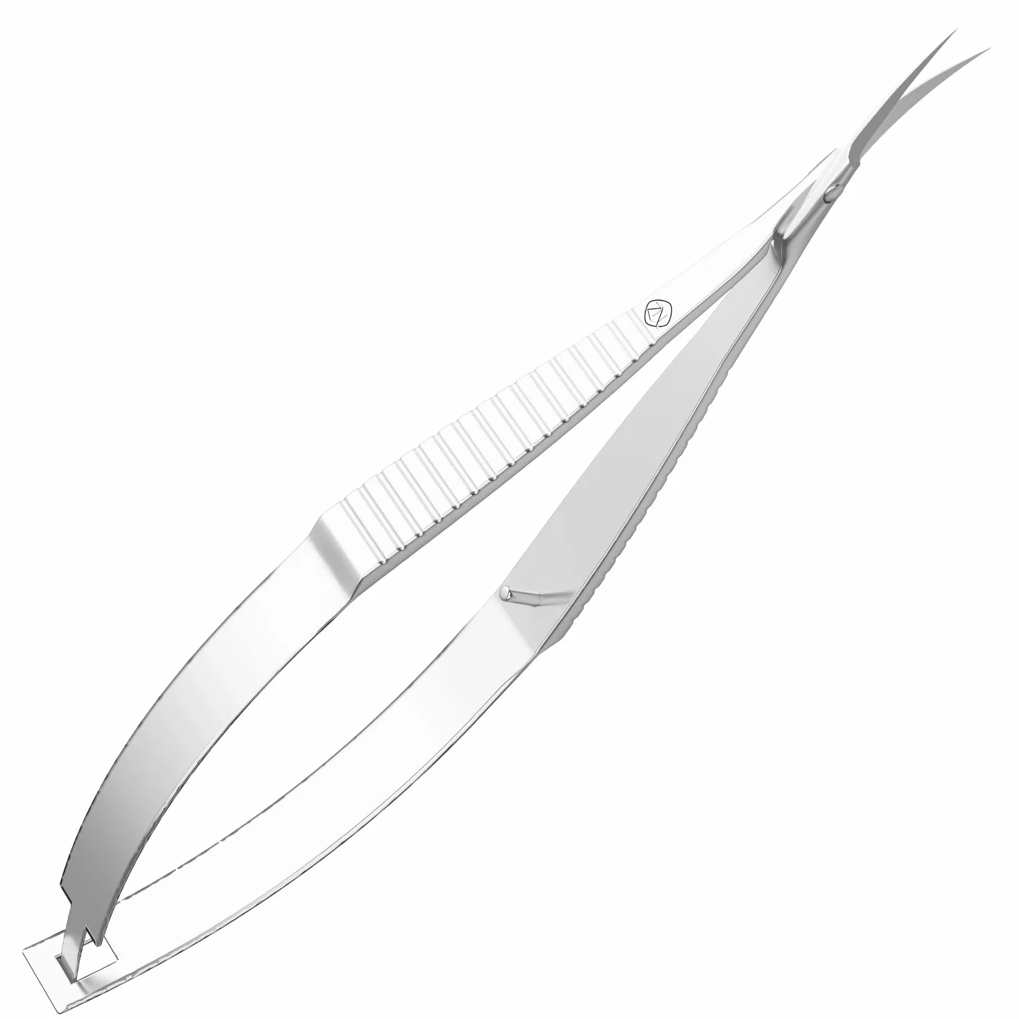 ZIZZON Tijeras para cutículas Punta puntiaguda extrafina curva Kit de aseo profesional para uñas